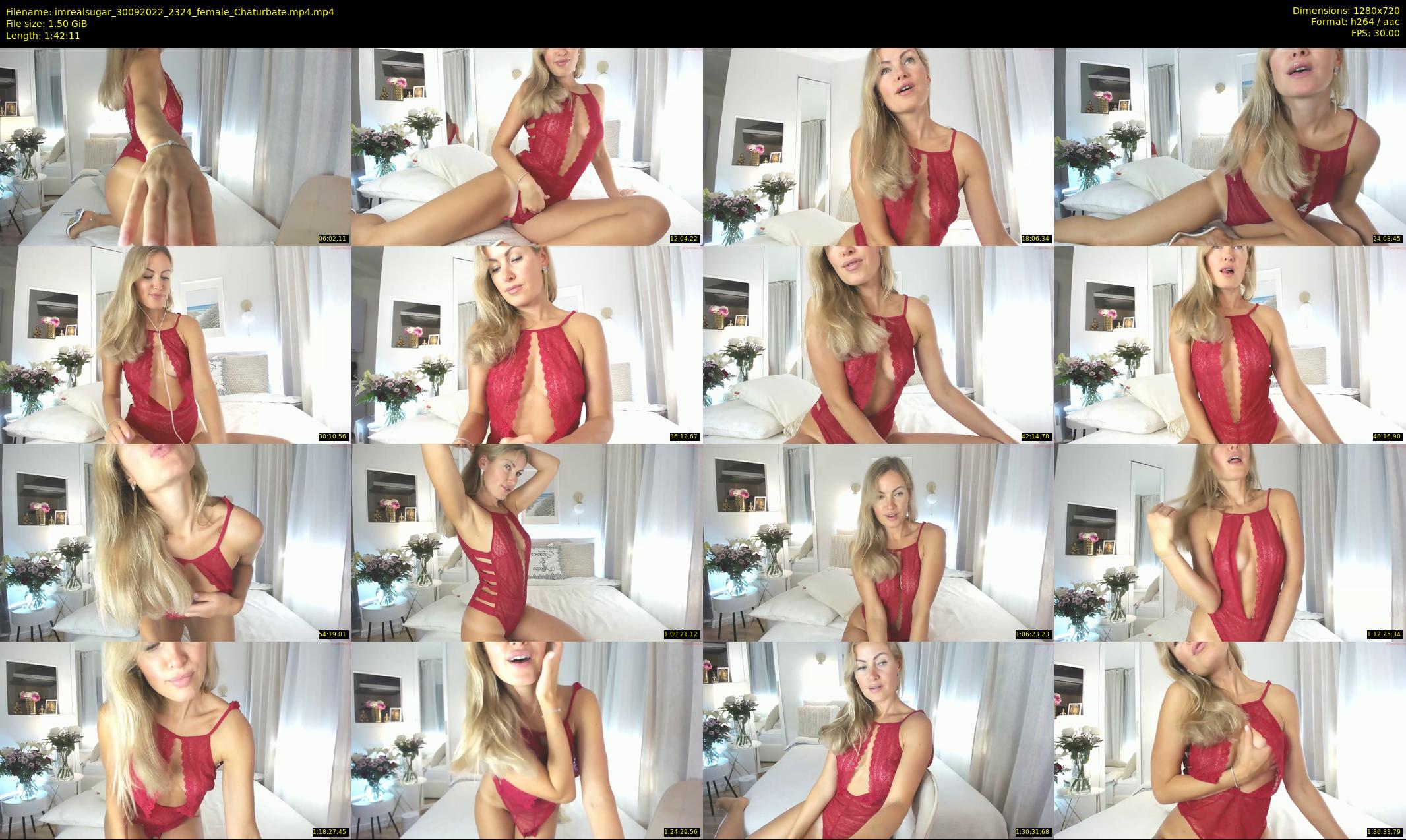 imrealsugar — 103 minute Chaturbate female cam show recording, 720p, Sep 30, 2022