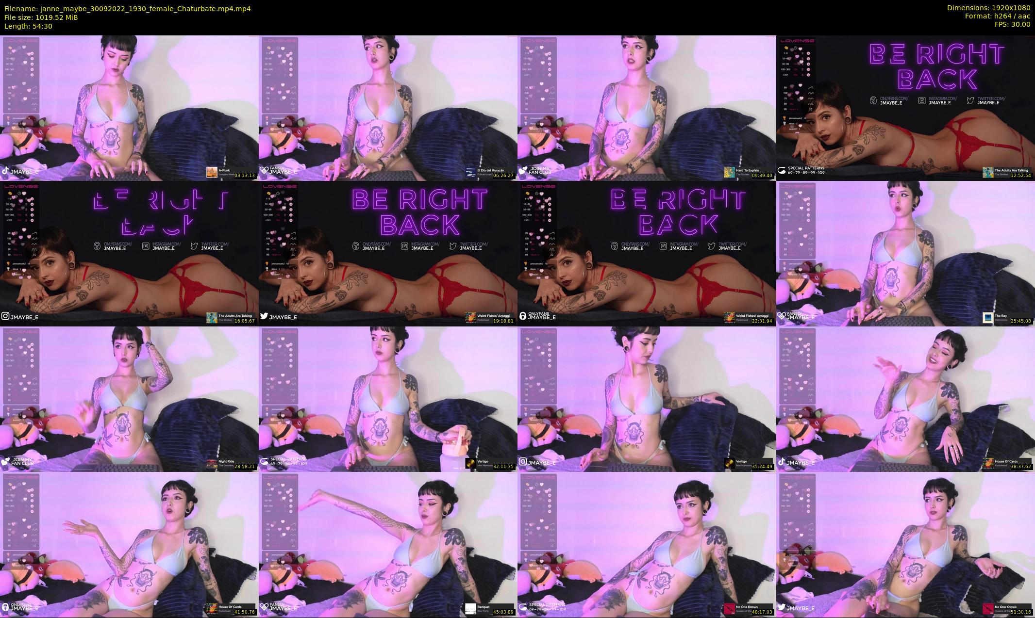 janne_maybe — 55 minute Chaturbate female cam show recording, 1080p, Sep 30, 2022