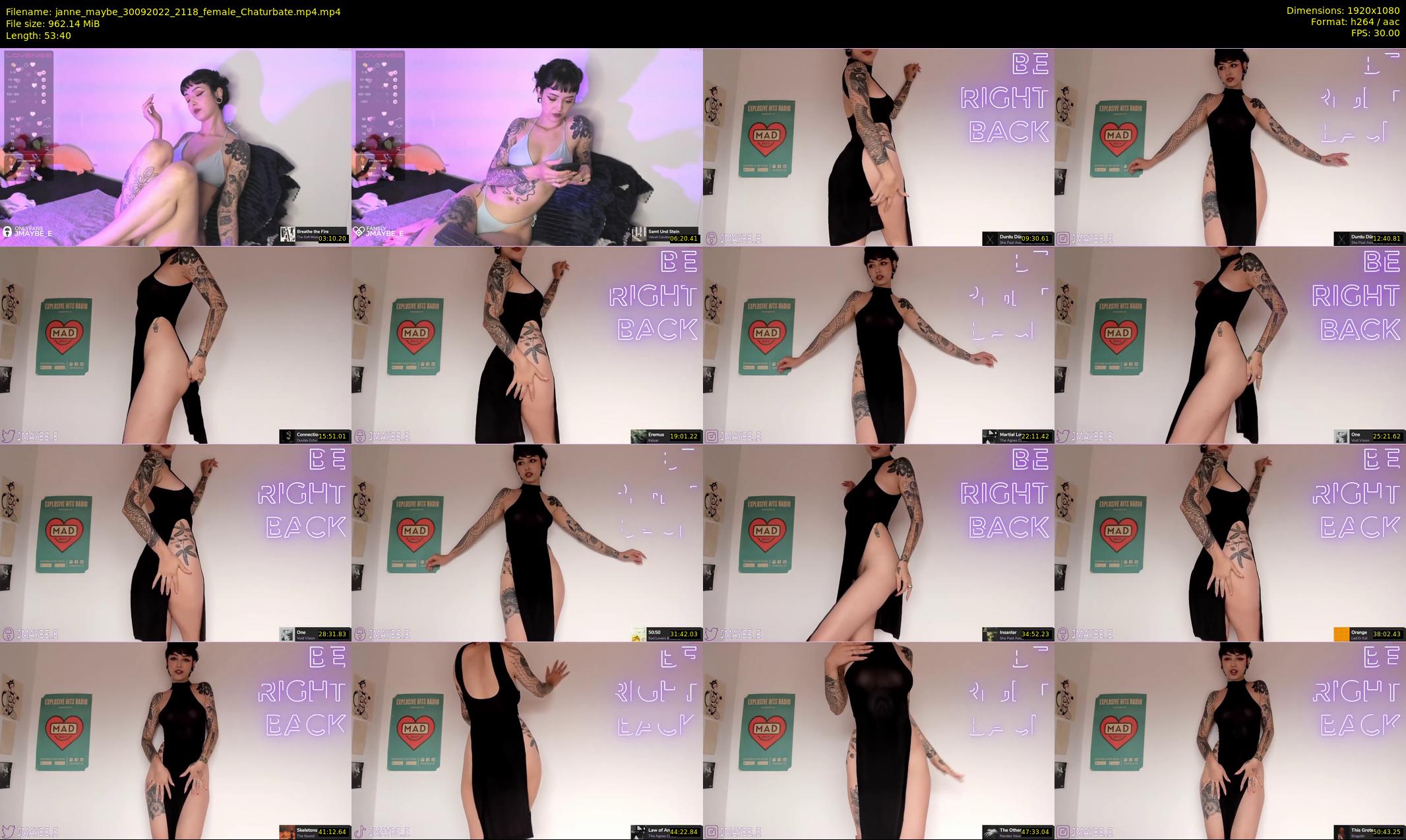 janne_maybe — 54 minute Chaturbate female cam show recording, 1080p, Sep 30, 2022