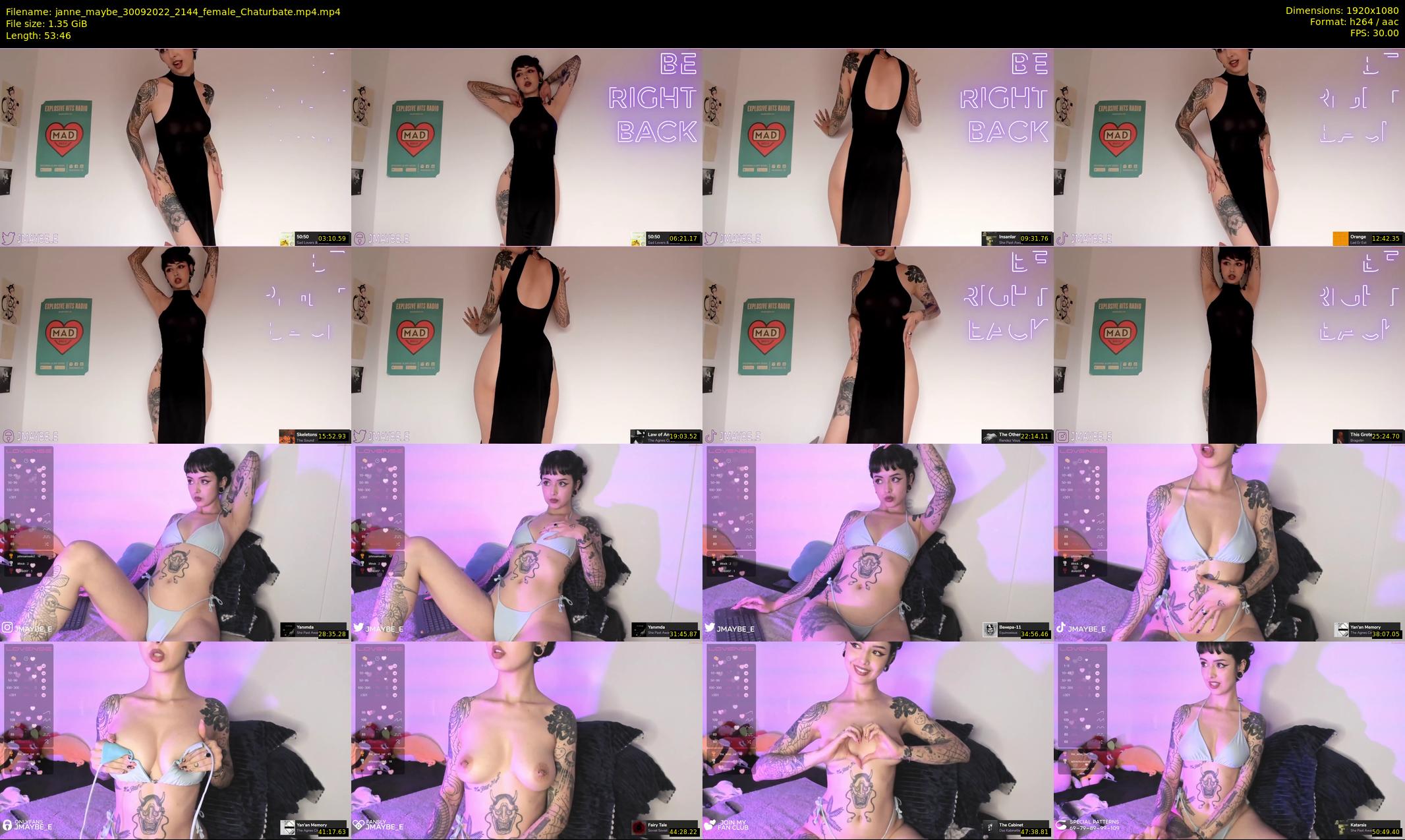 janne_maybe — 54 minute Chaturbate female cam show recording, 1080p, Sep 30, 2022