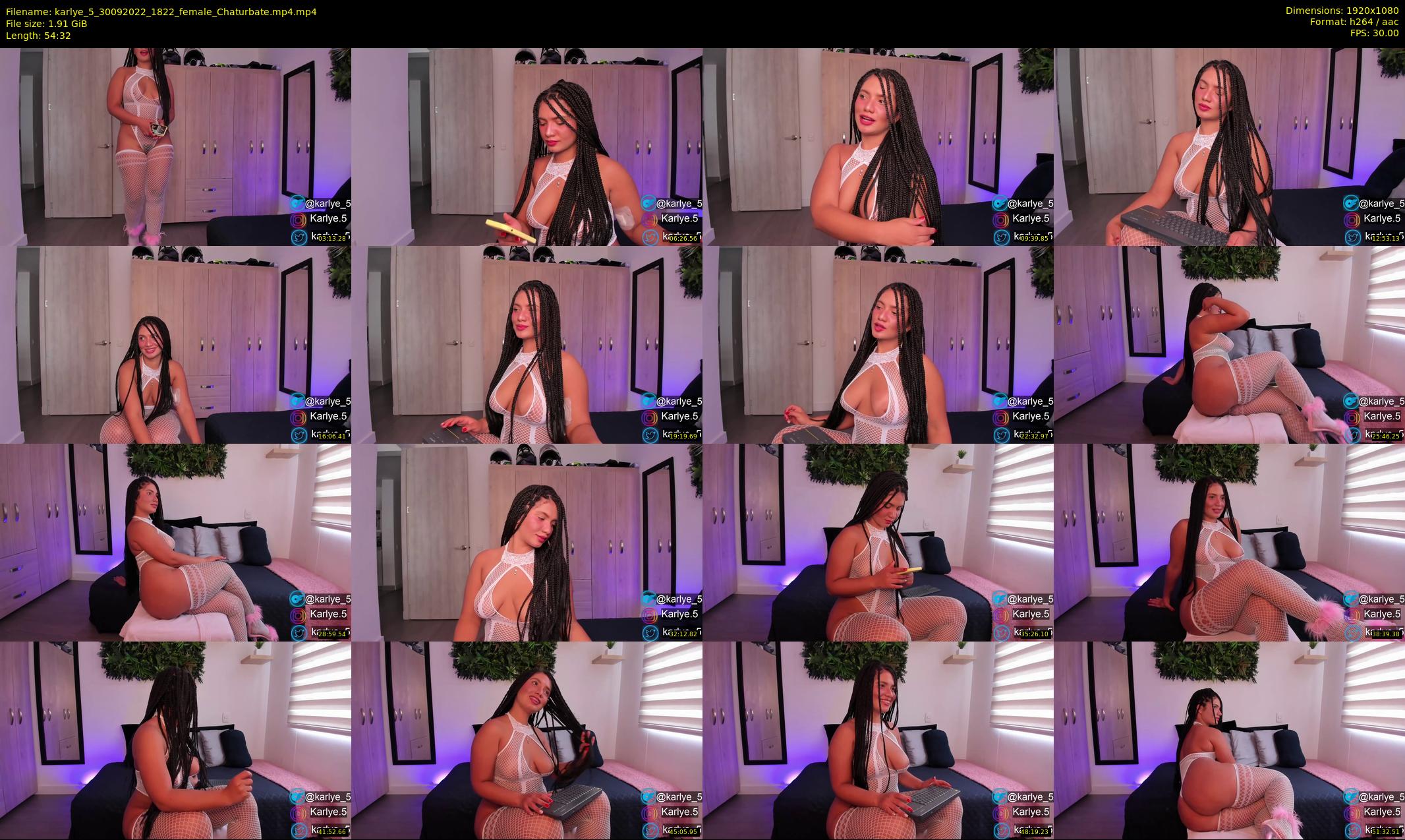 karlye_5 — 55 minute Chaturbate female cam show recording, 1080p, Sep 30, 2022