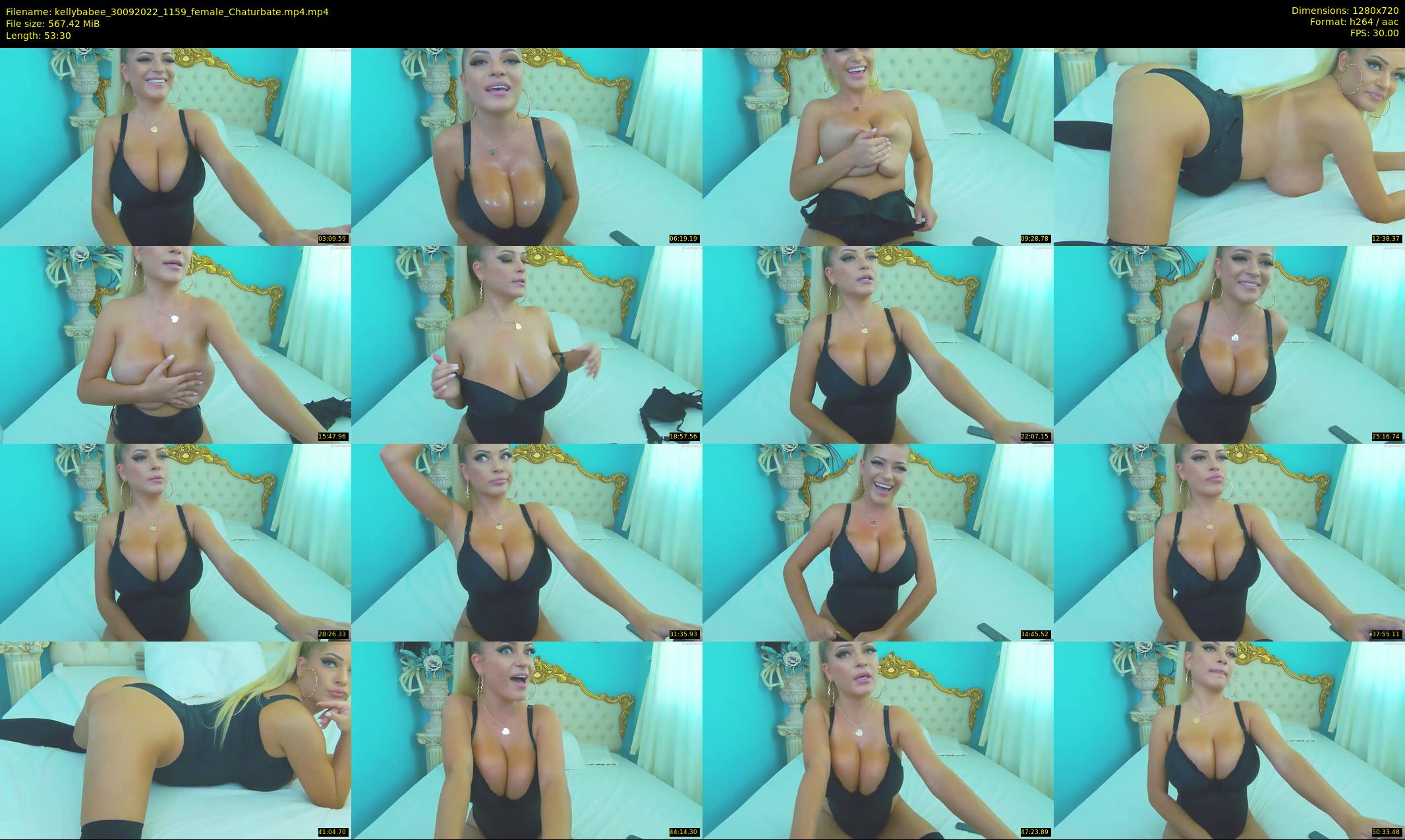 kellybabee — 54 minute Chaturbate female cam show recording, 720p, Sep 30, 2022