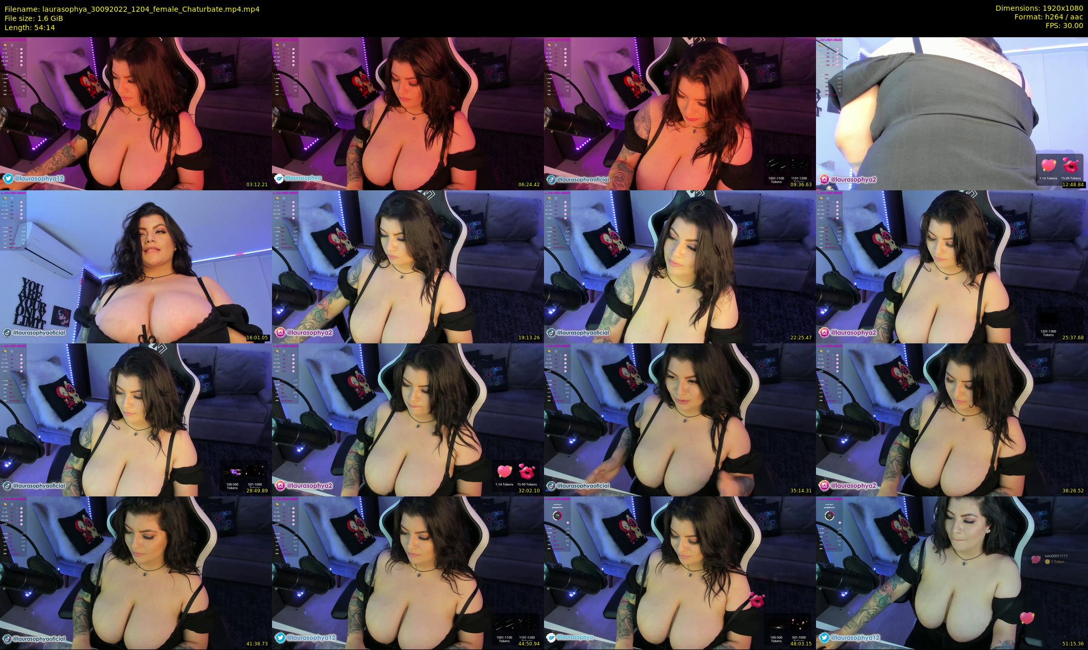laurasophya — 55 minute Chaturbate female cam show recording, 1080p, Sep 30, 2022