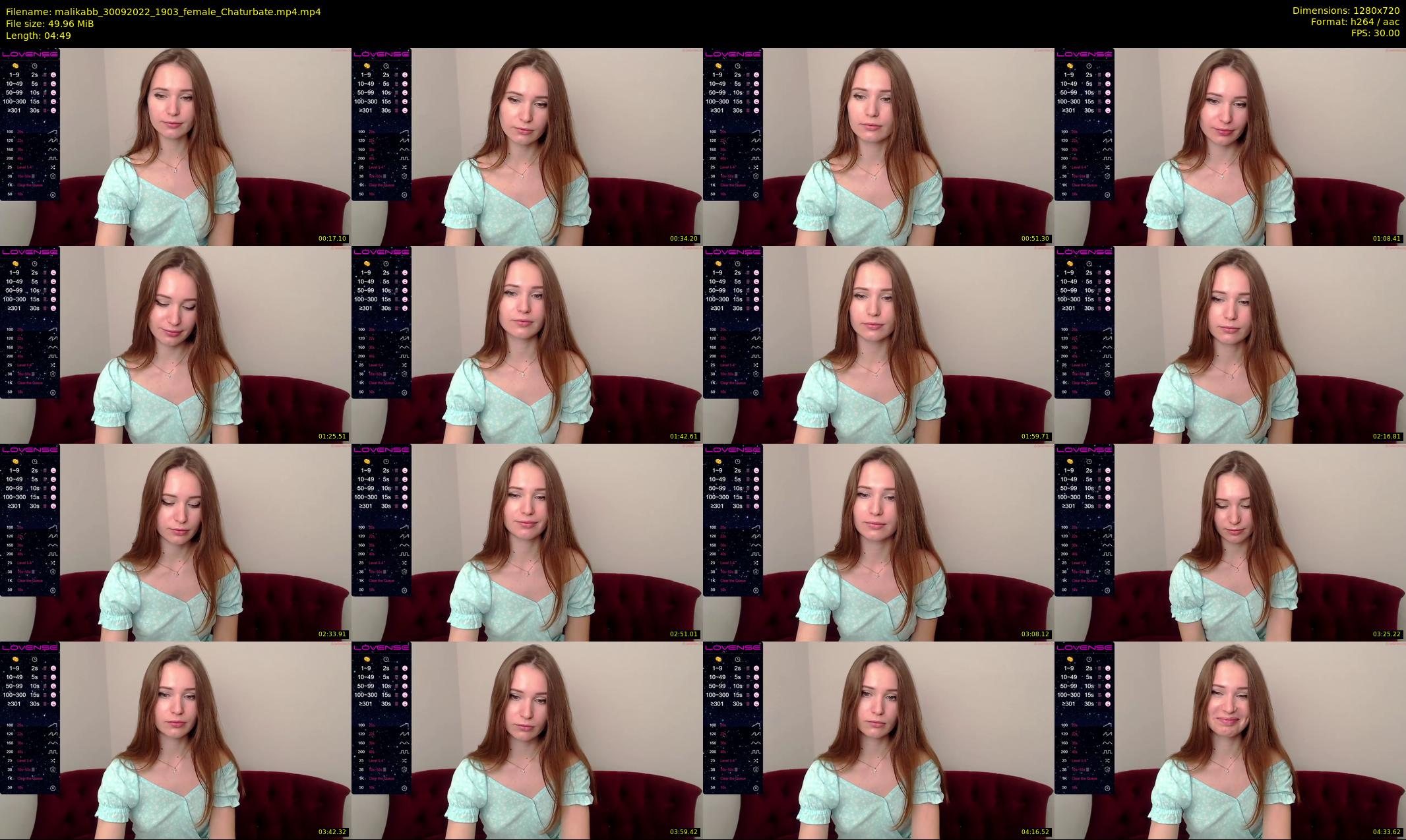 malikabb — 5 minute Chaturbate female cam show recording, 720p, Sep 30, 2022