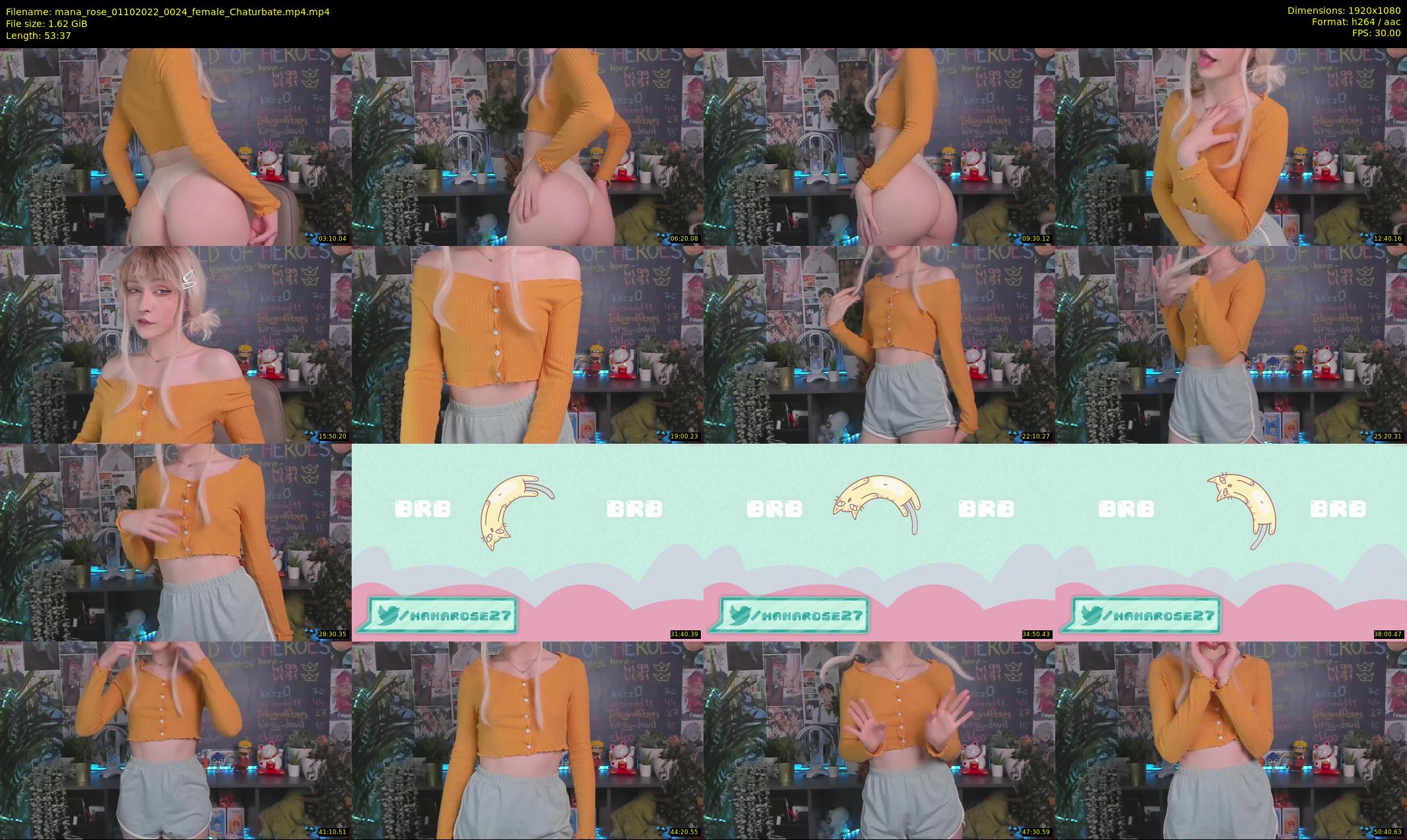 mana_rose — 54 minute Chaturbate female cam show recording, 1080p, Oct 1, 2022