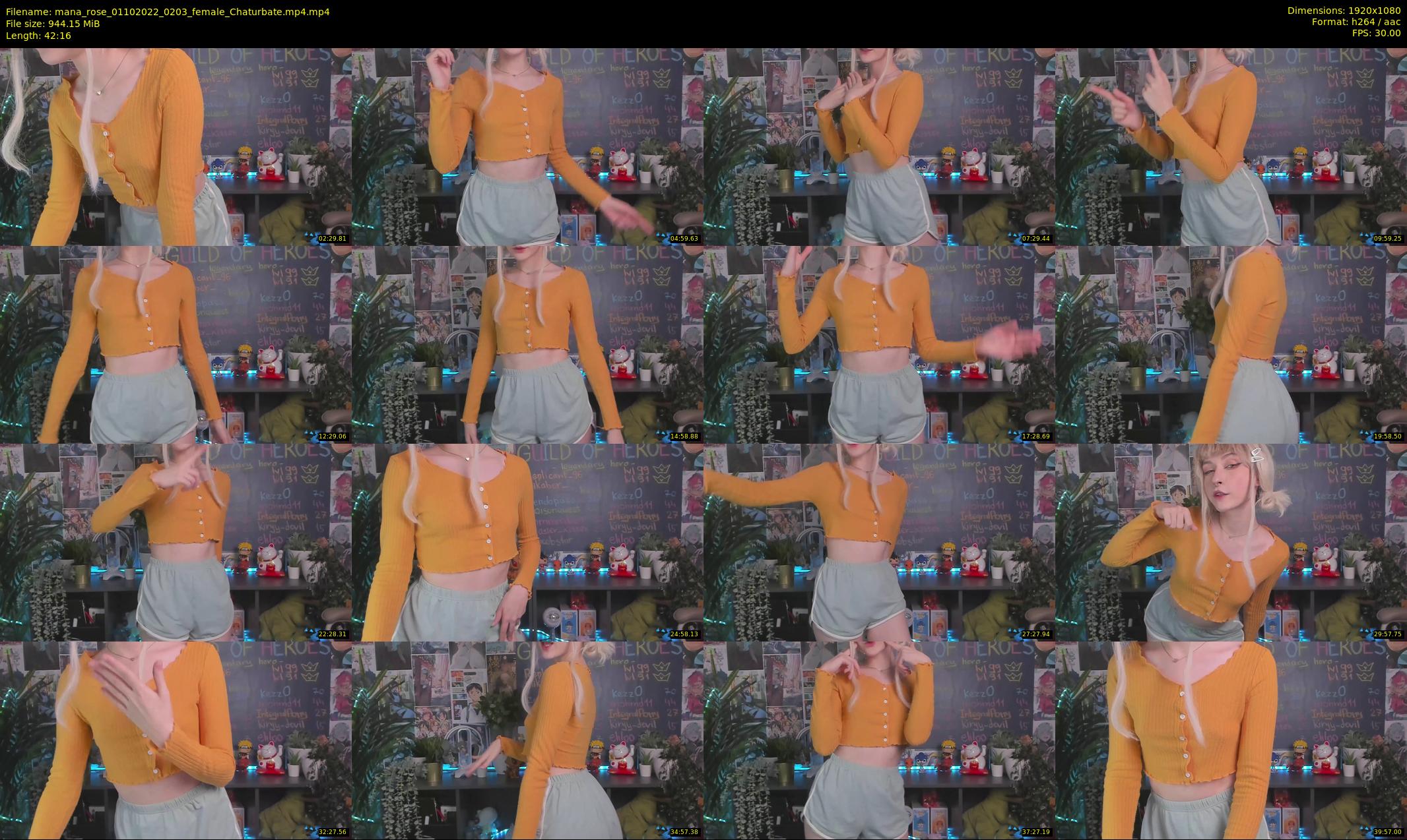 mana_rose — 43 minute Chaturbate female cam show recording, 1080p, Oct 1, 2022
