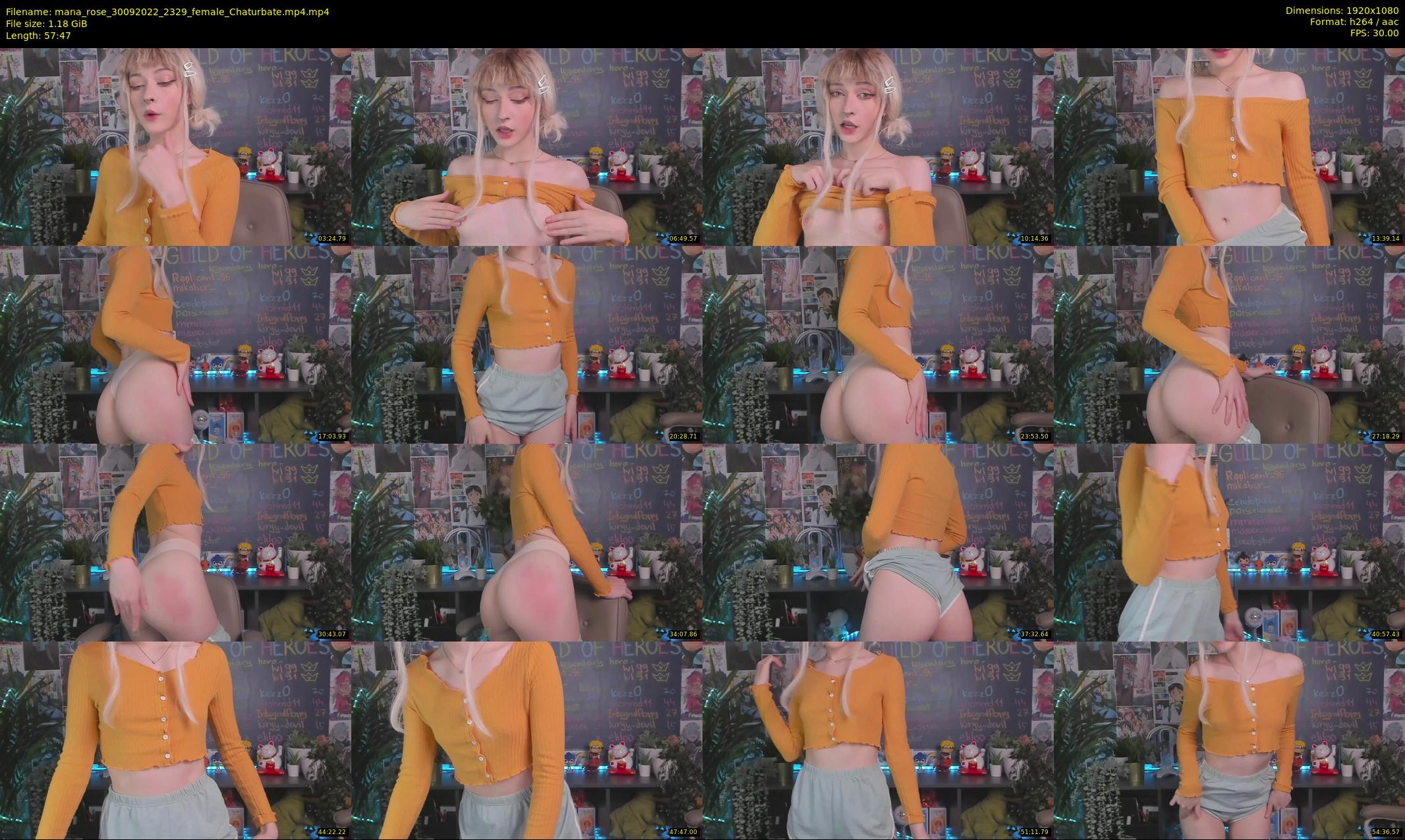 mana_rose — 58 minute Chaturbate female cam show recording, 1080p, Sep 30, 2022