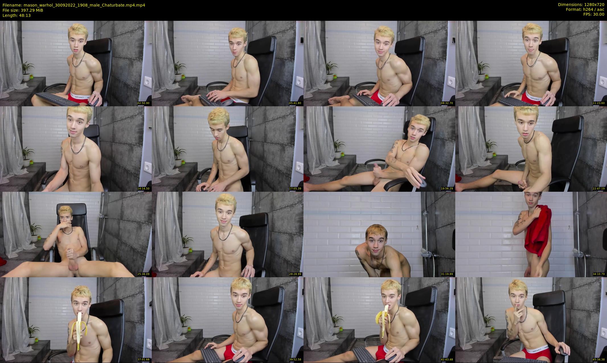 mason_warhol — 49 minute Chaturbate male cam show recording, 720p, Sep 30, 2022