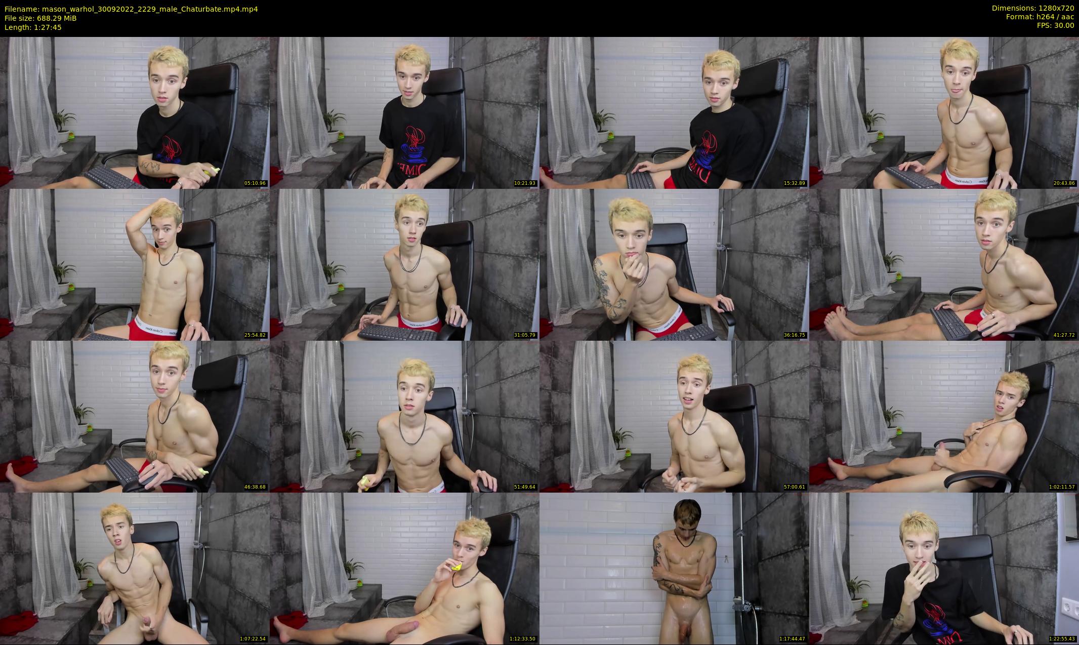 mason_warhol — 88 minute Chaturbate male cam show recording, 720p, Sep 30, 2022