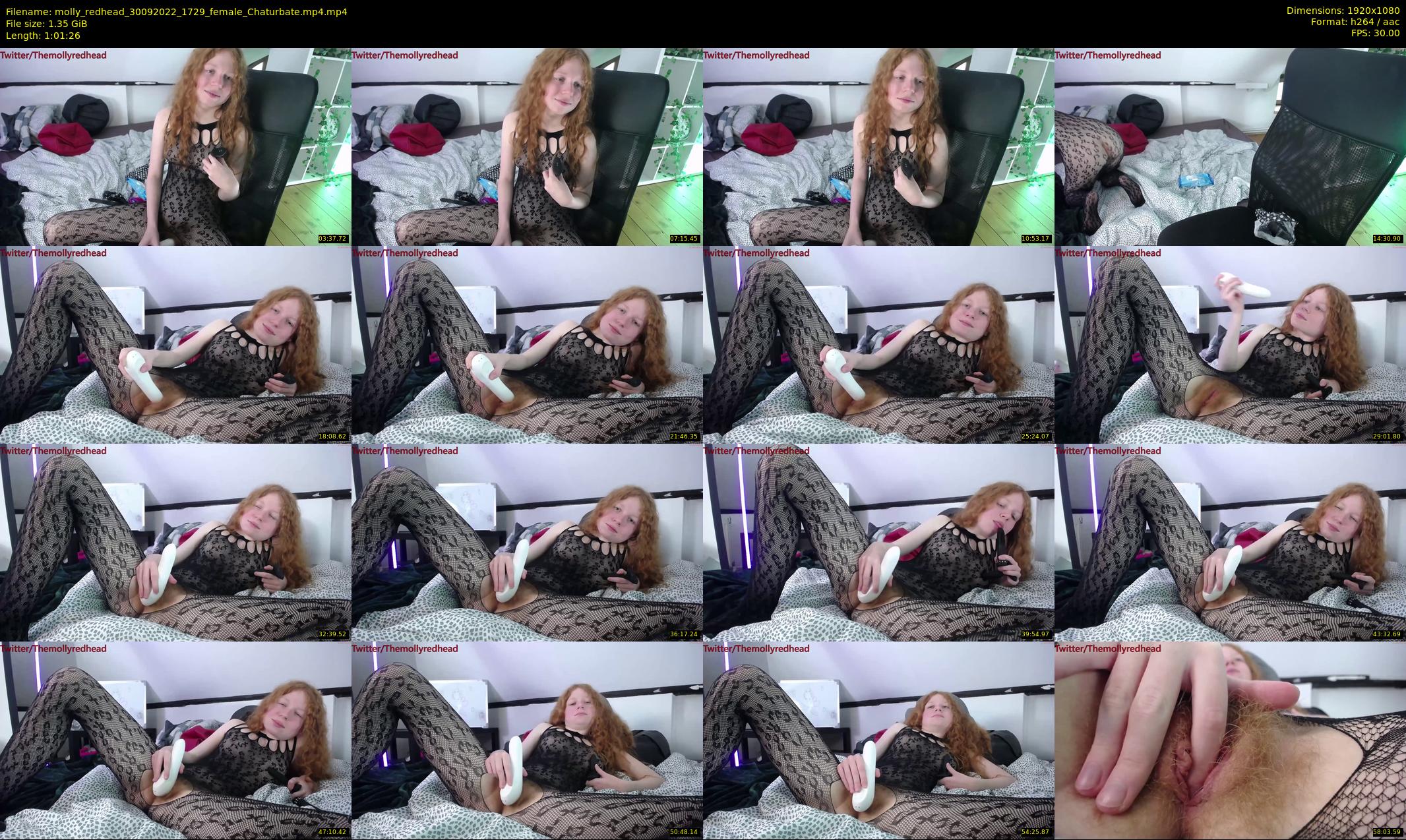molly_redhead — 62 minute Chaturbate female cam show recording, 1080p, Sep 30, 2022