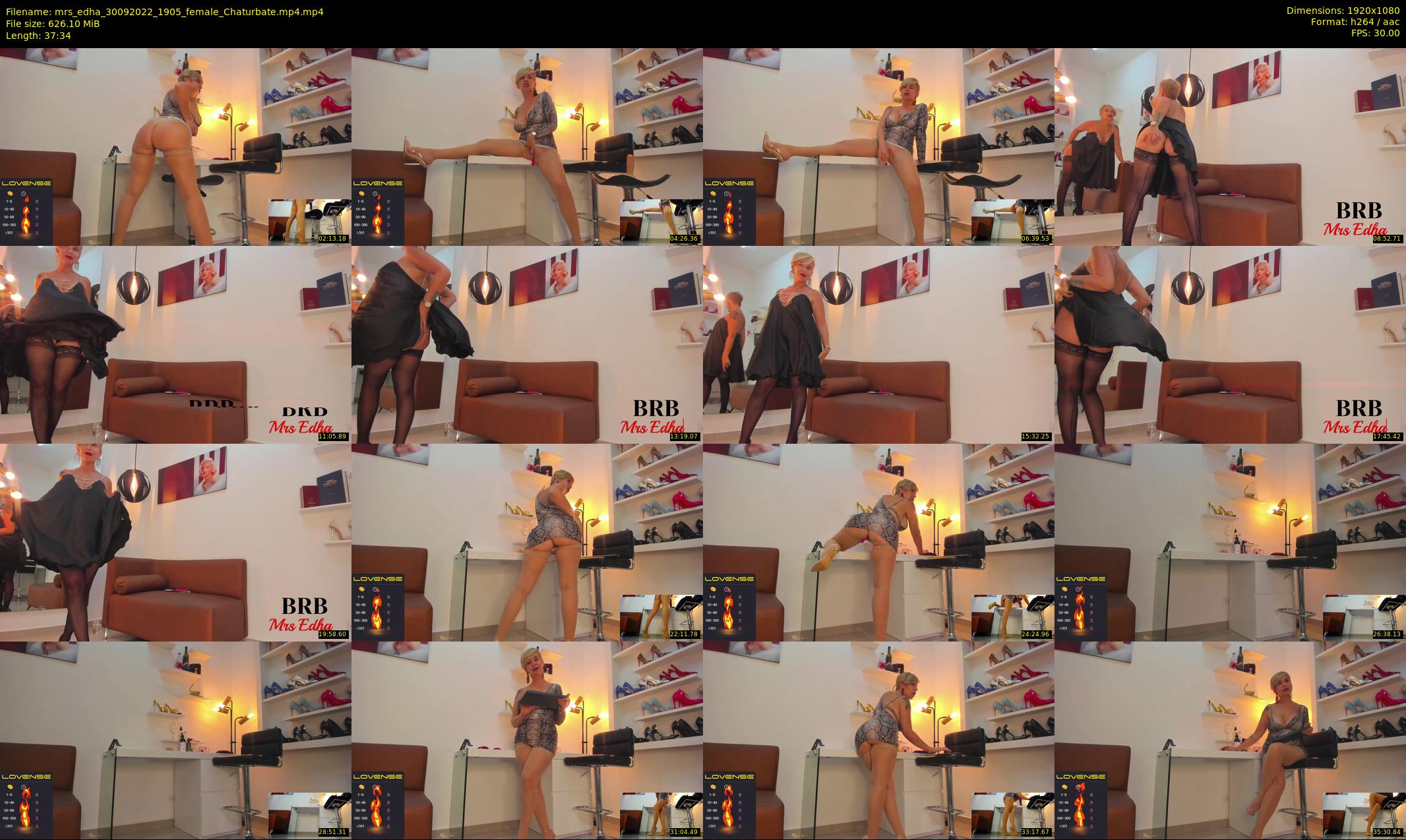 mrs_edha — 38 minute Chaturbate female cam show recording, 1080p, Sep 30, 2022