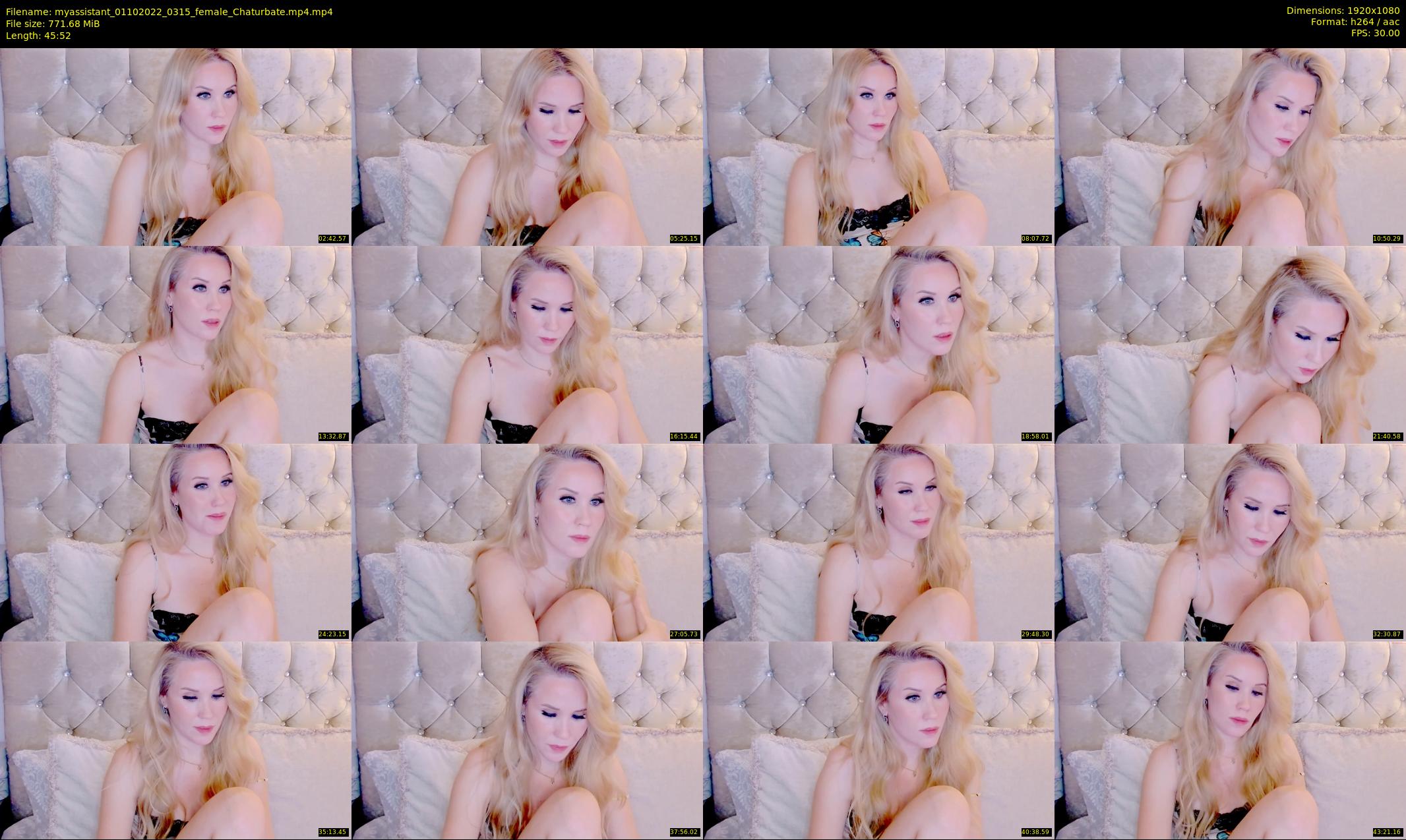 myassistant — 46 minute Chaturbate female cam show recording, 1080p, Oct 1, 2022