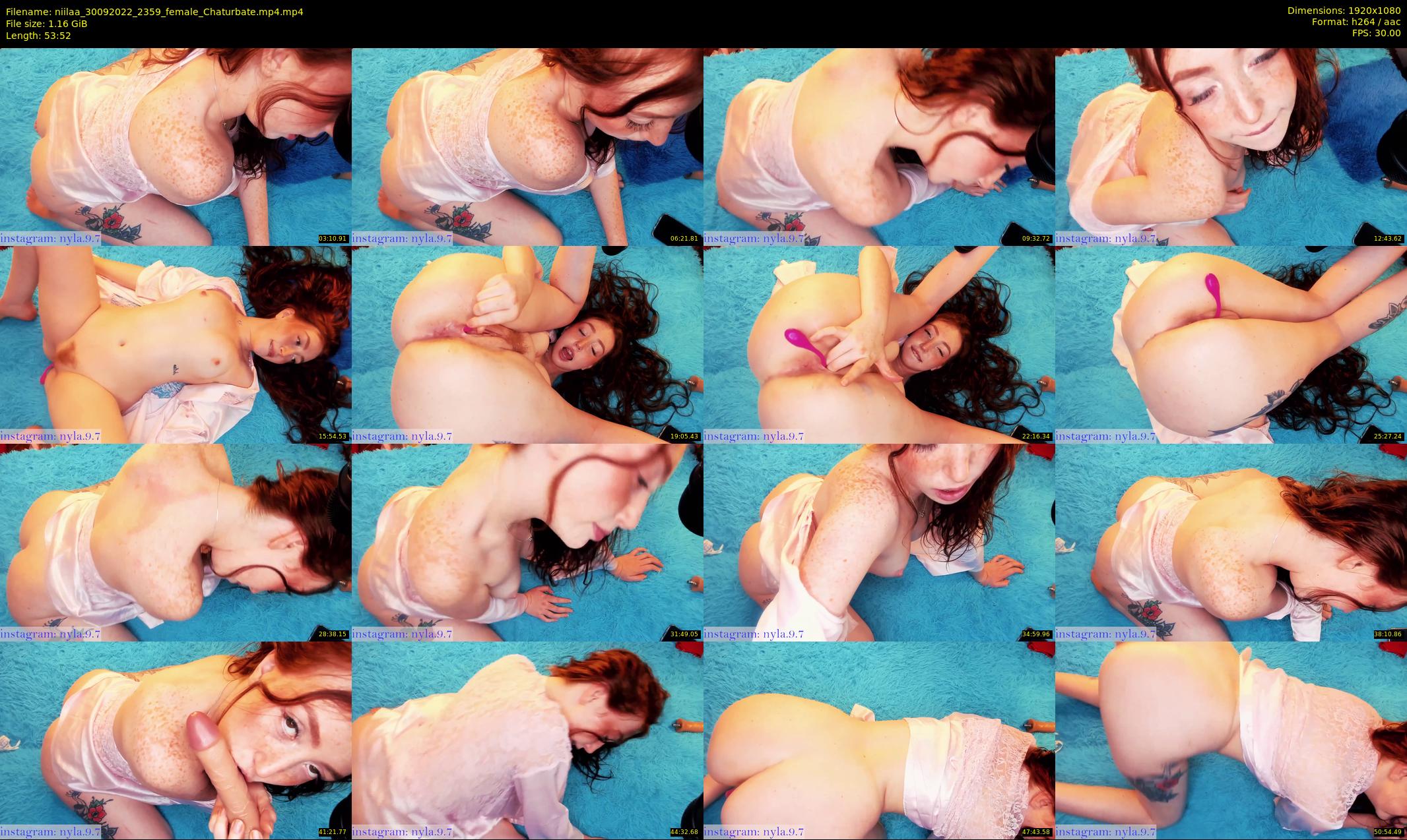 niilaa — 54 minute Chaturbate female cam show recording, 1080p, Sep 30, 2022