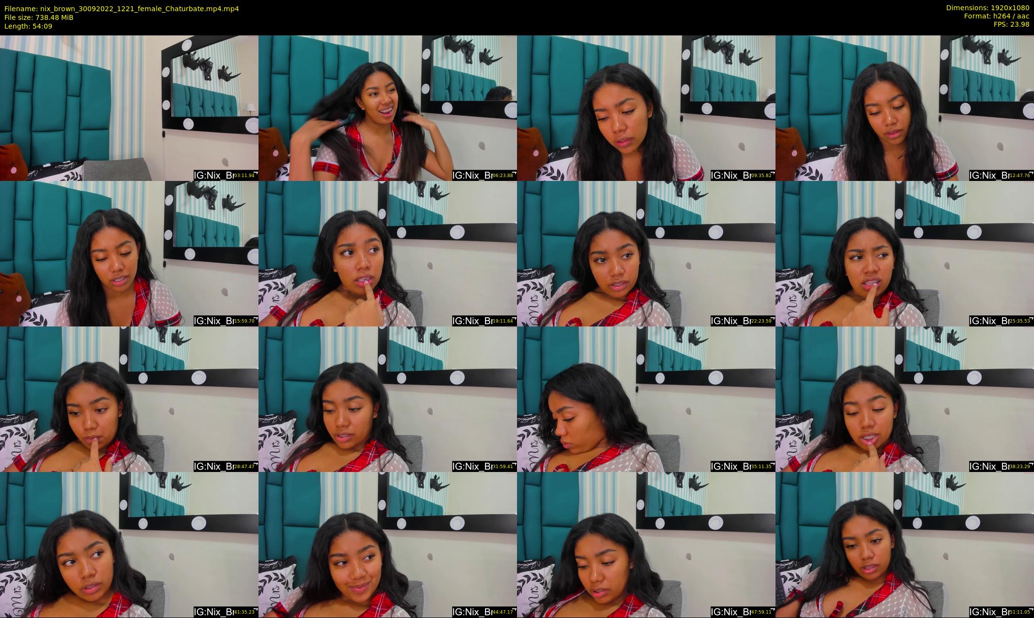 nix_brown — 55 minute Chaturbate female cam show recording, 1080p, Sep 30, 2022