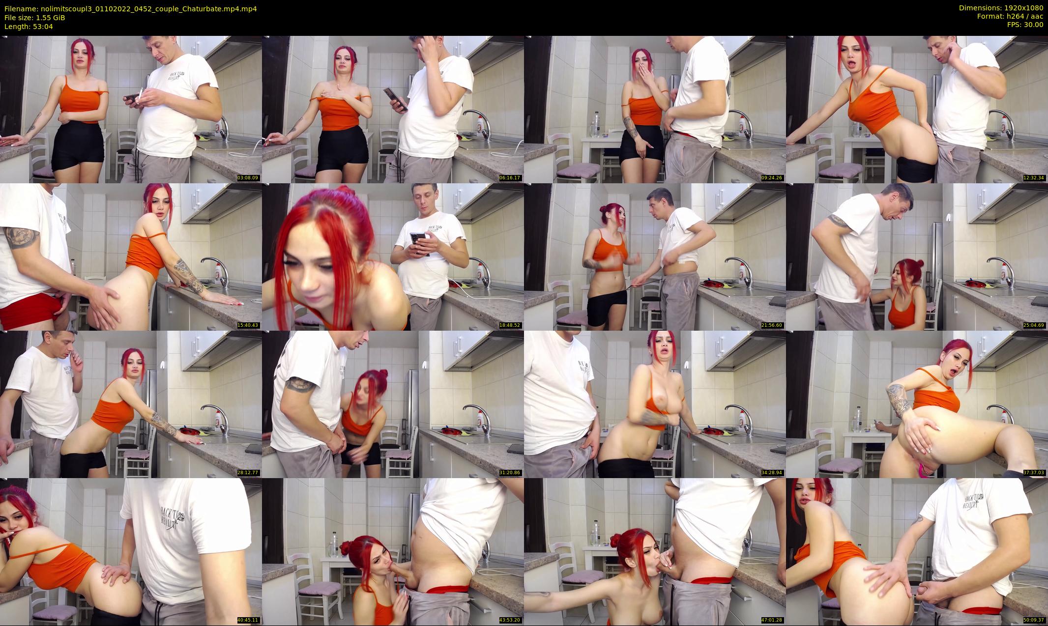 nolimitscoupl3 — 54 minute Chaturbate couple cam show recording, 1080p, Oct 1, 2022