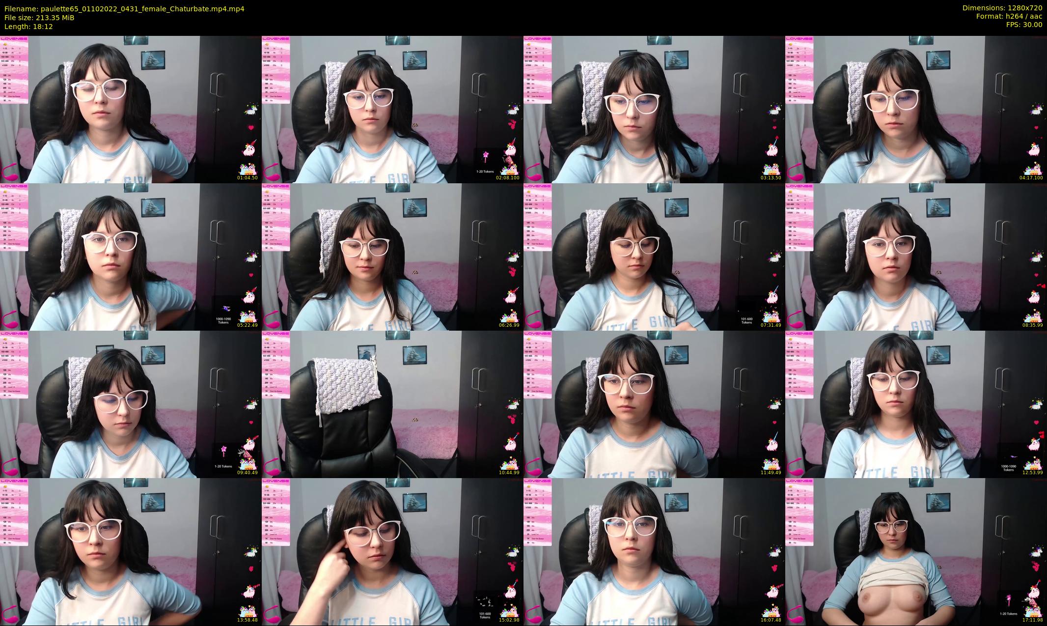 paulette65 — 19 minute Chaturbate female cam show recording, 720p, Oct 1, 2022