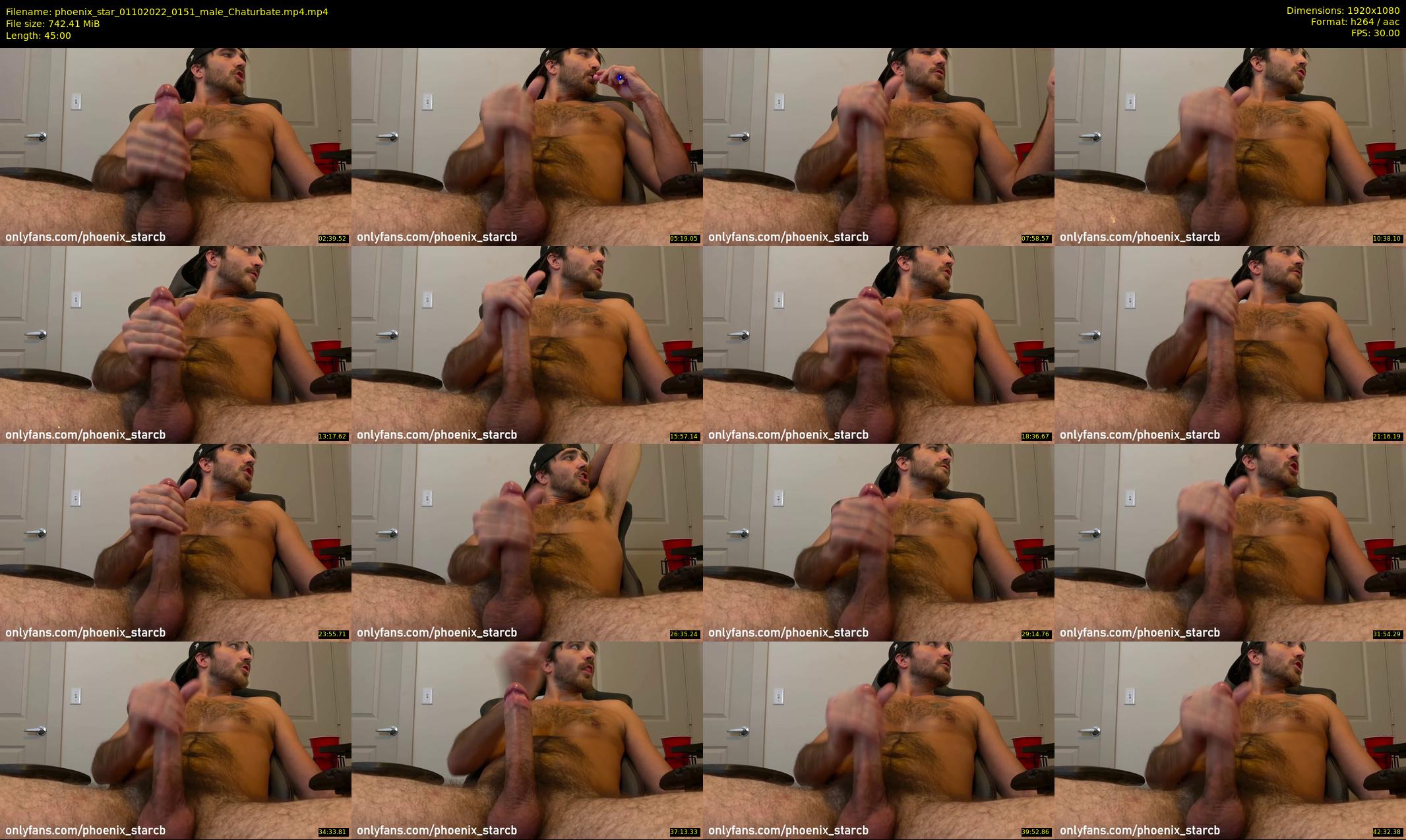phoenix_star — 45 minute Chaturbate male cam show recording, 1080p, Oct 1, 2022