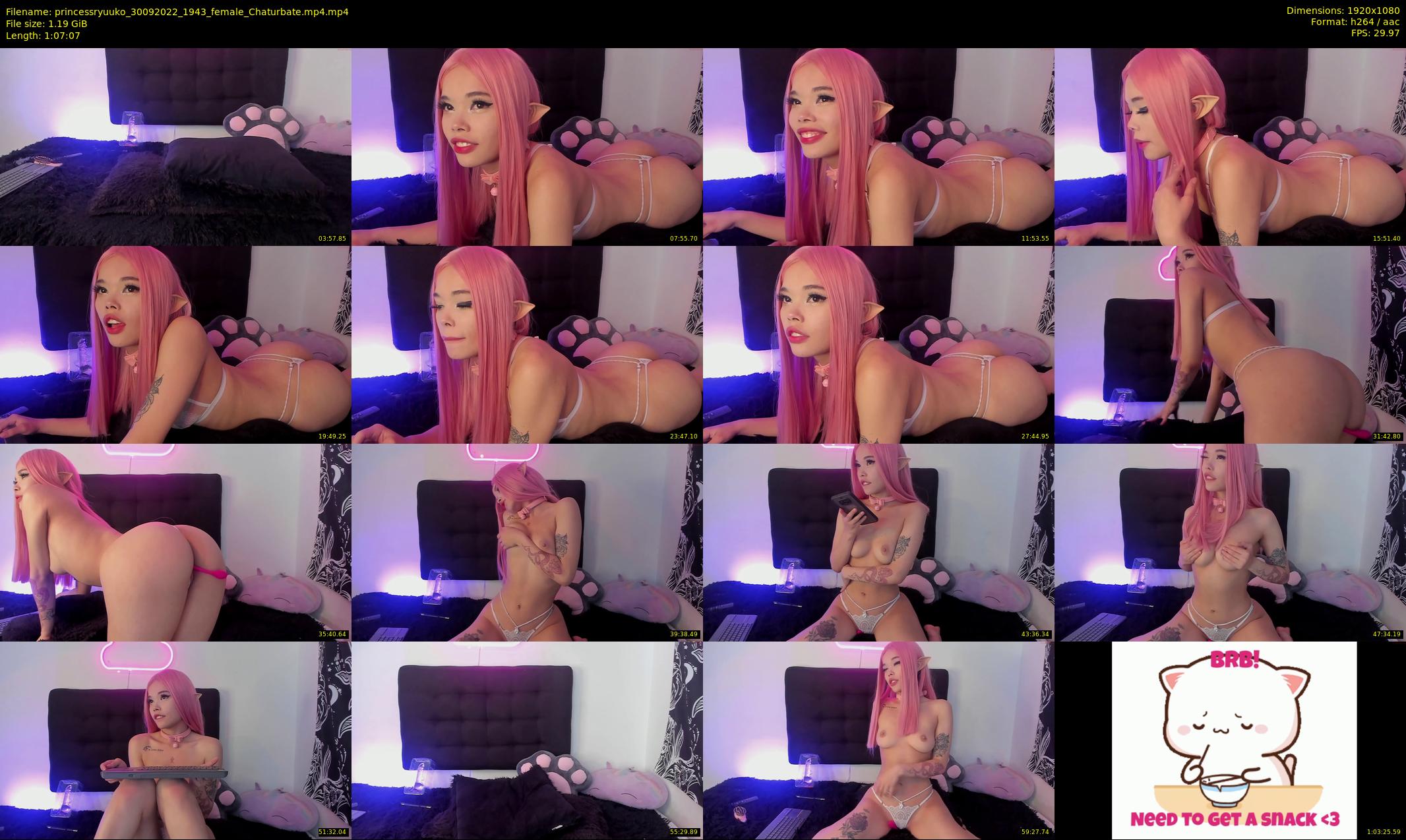 princessryuuko — 68 minute Chaturbate female cam show recording, 1080p, Sep 30, 2022