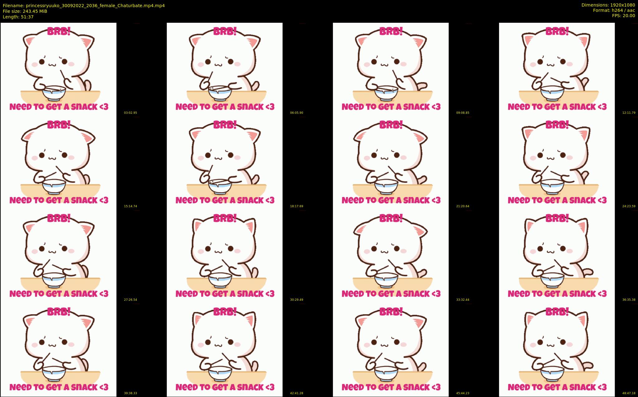 princessryuuko — 52 minute Chaturbate female cam show recording, 1080p, Sep 30, 2022