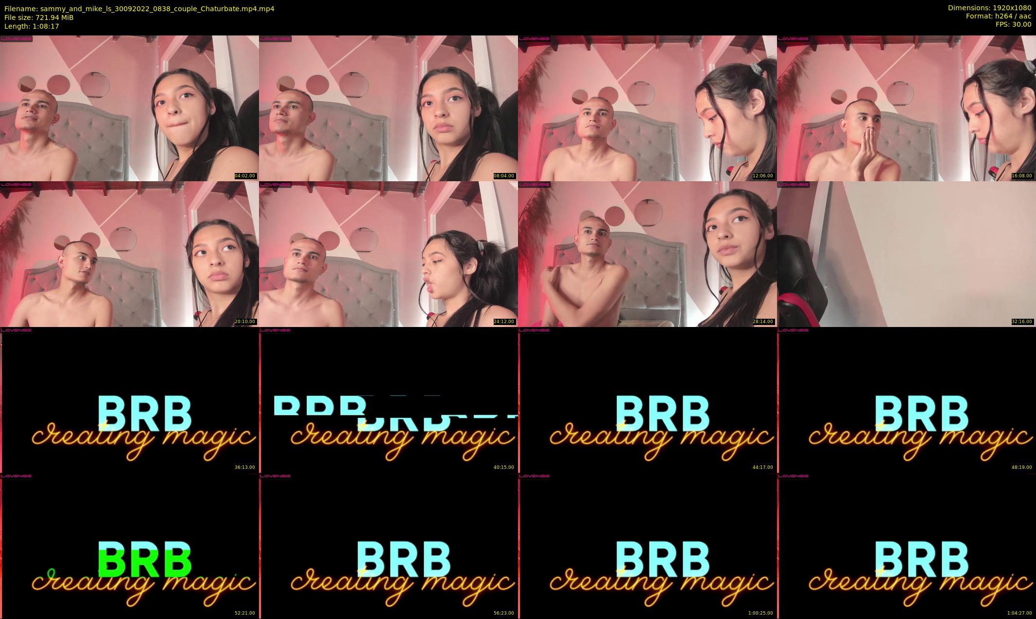 sammy_and_mike_ls — 69 minute Chaturbate couple cam show recording, 1080p, Sep 30, 2022