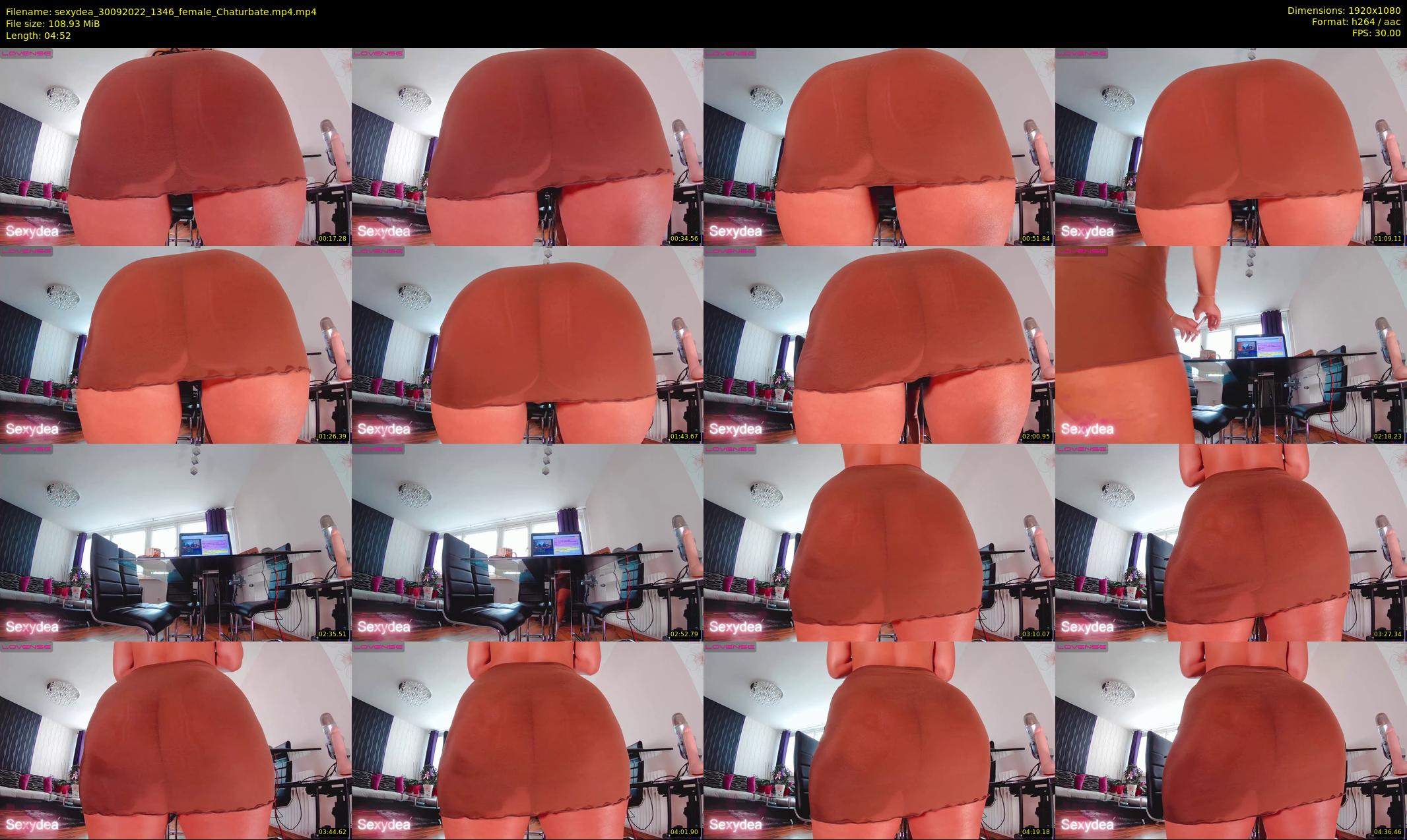 sexydea — 5 minute Chaturbate female cam show recording, 1080p, Sep 30, 2022