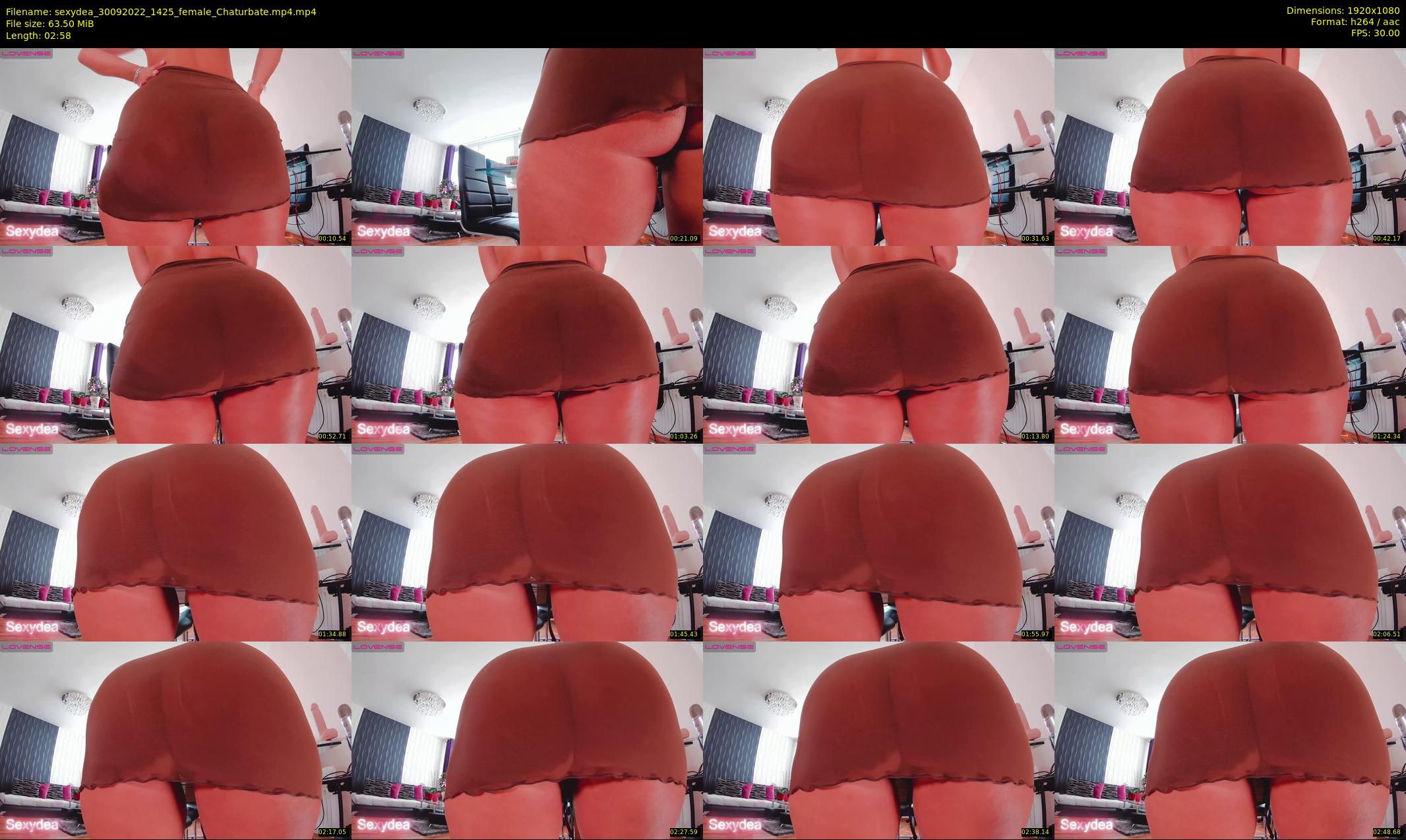 sexydea — 3 minute Chaturbate female cam show recording, 1080p, Sep 30, 2022