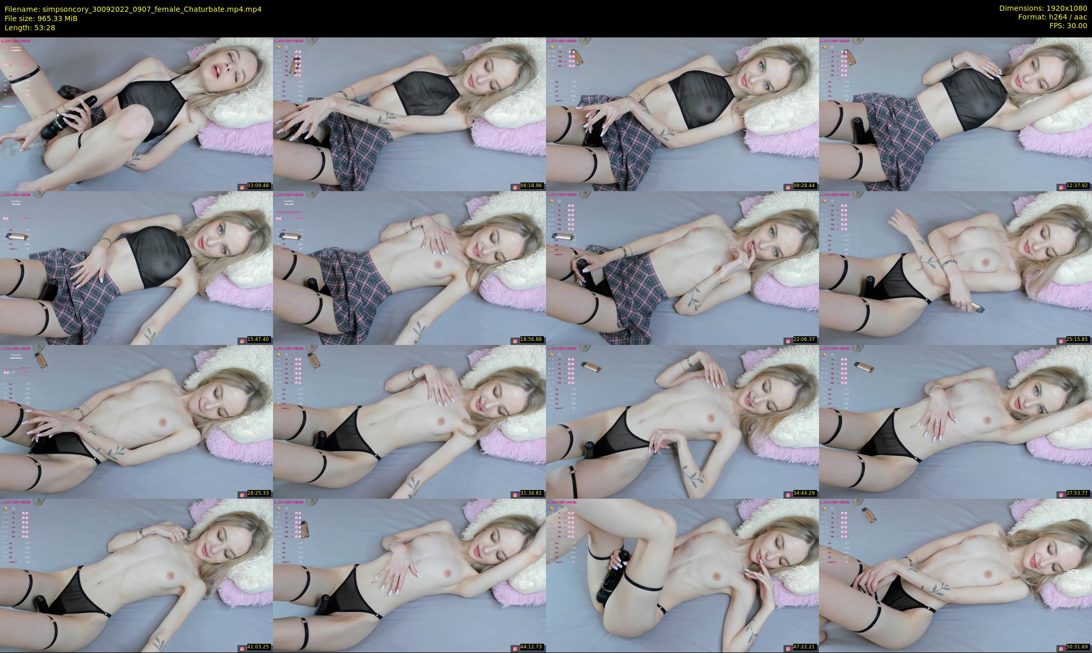 simpsoncory — 54 minute Chaturbate female cam show recording, 1080p, Sep 30, 2022