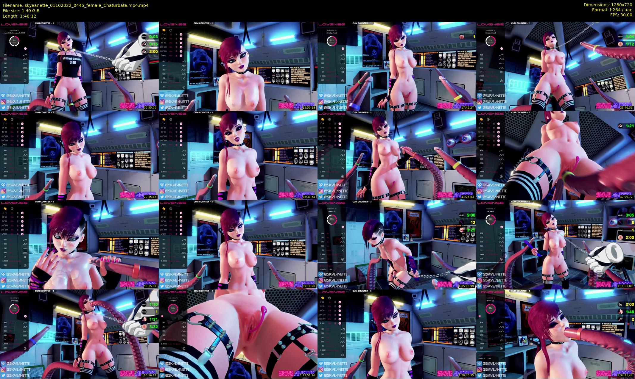 skyeanette — 101 minute Chaturbate female cam show recording, 720p, Oct 1, 2022