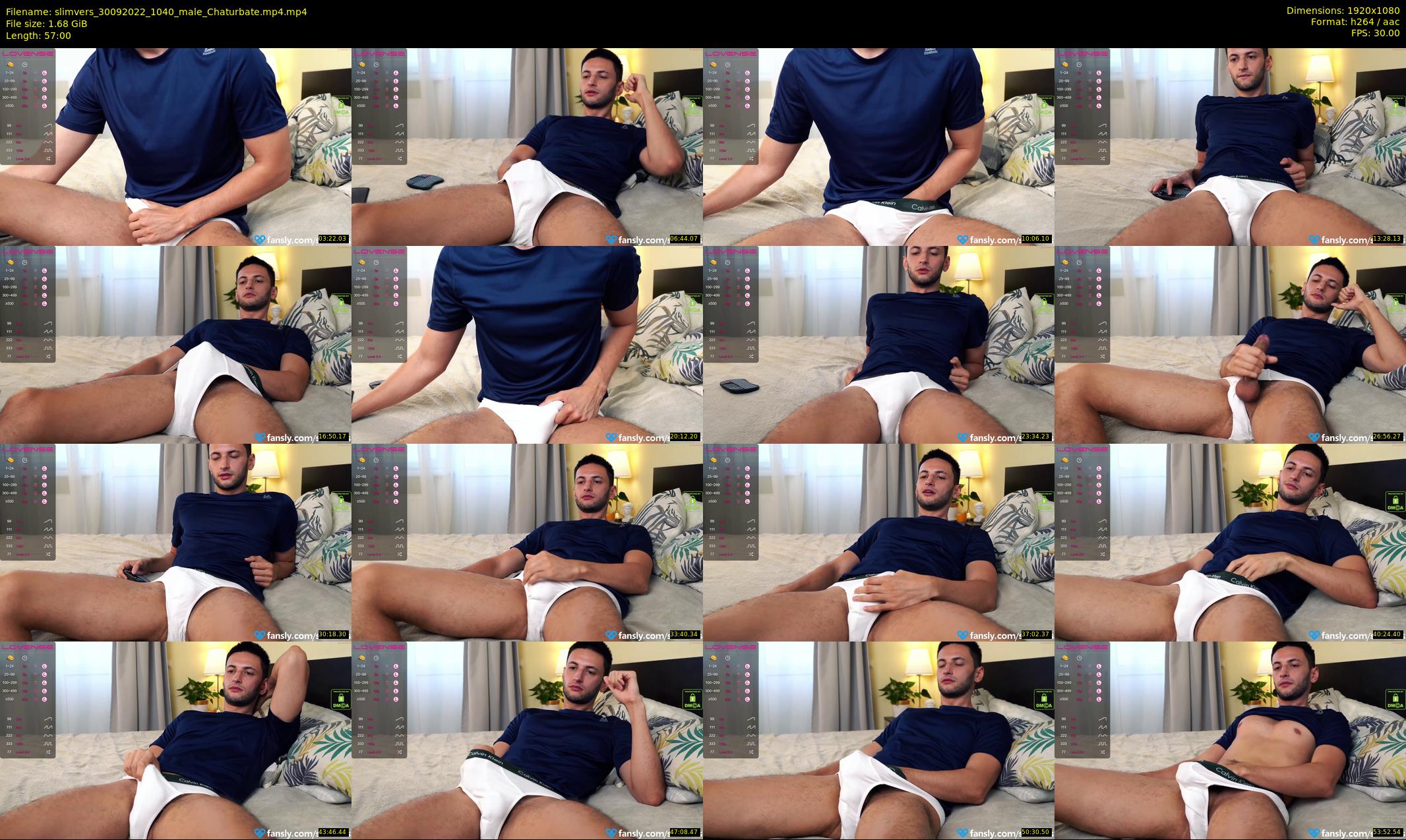 slimvers — 57 minute Chaturbate male cam show recording, 1080p, Sep 30, 2022