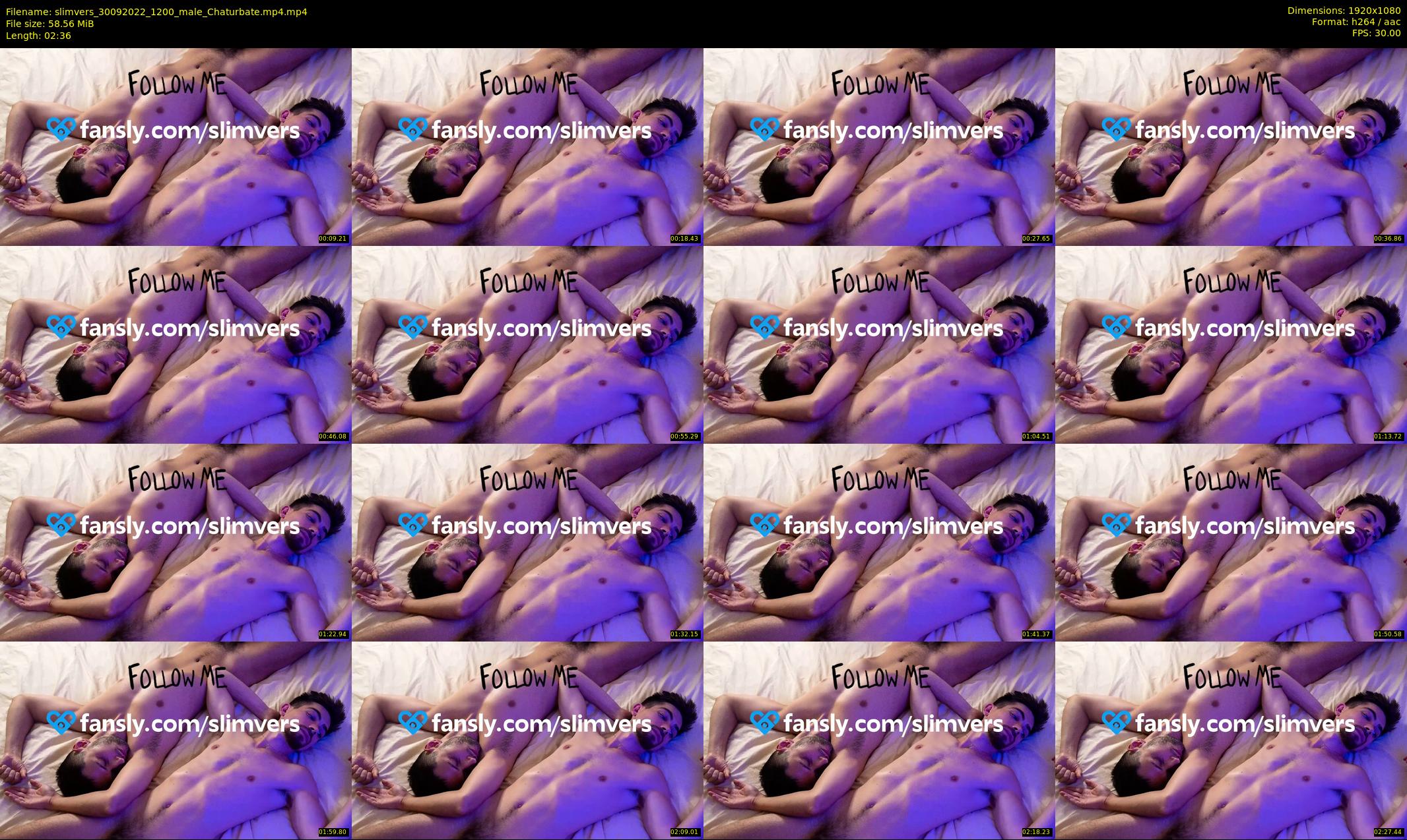 slimvers — 3 minute Chaturbate male cam show recording, 1080p, Sep 30, 2022