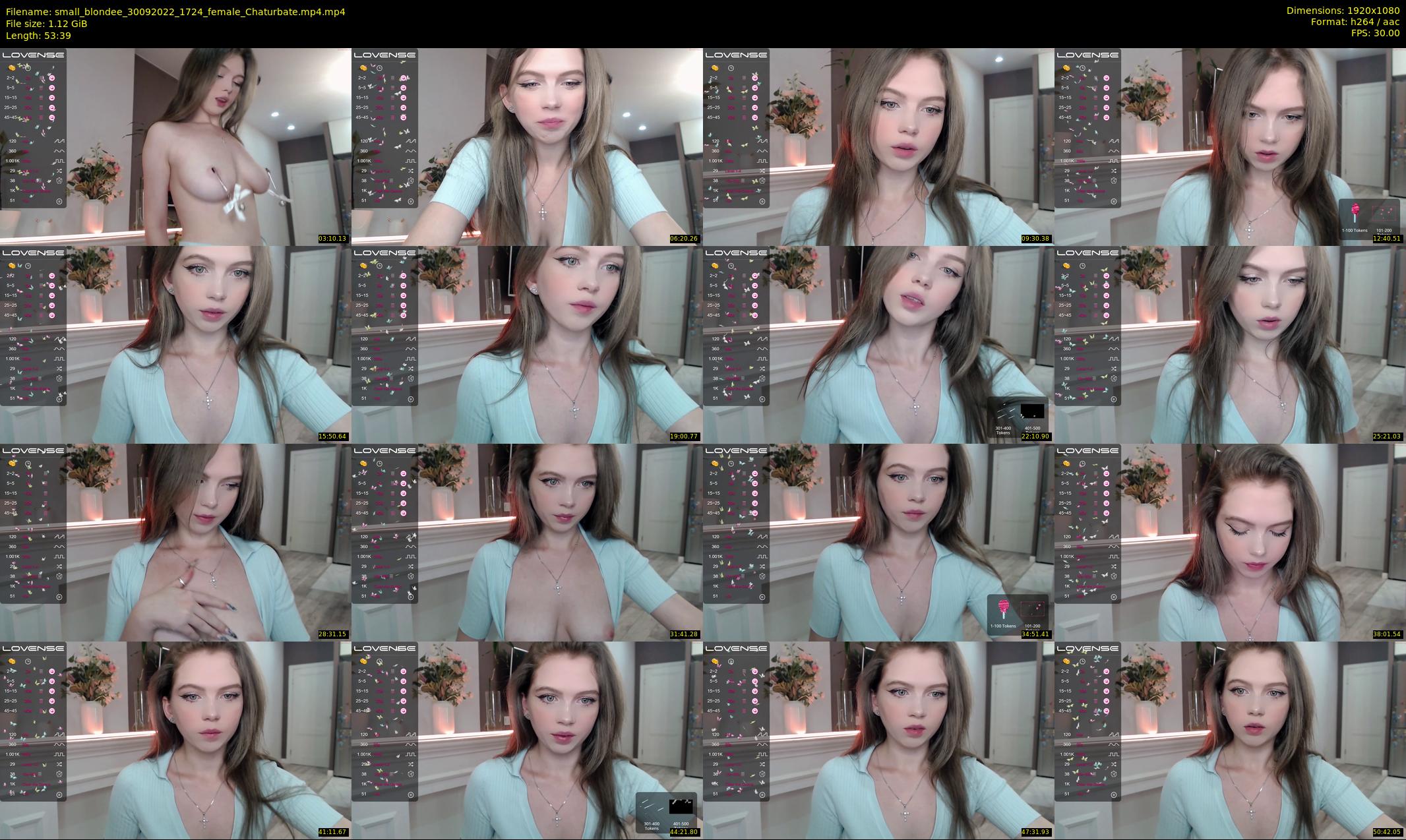 small_blondee — 54 minute Chaturbate female cam show recording, 1080p, Sep 30, 2022
