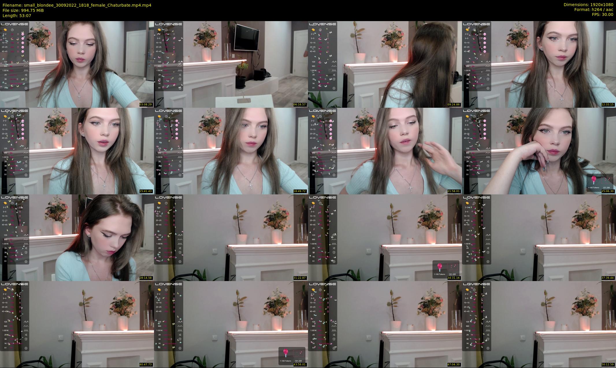 small_blondee — 54 minute Chaturbate female cam show recording, 1080p, Sep 30, 2022