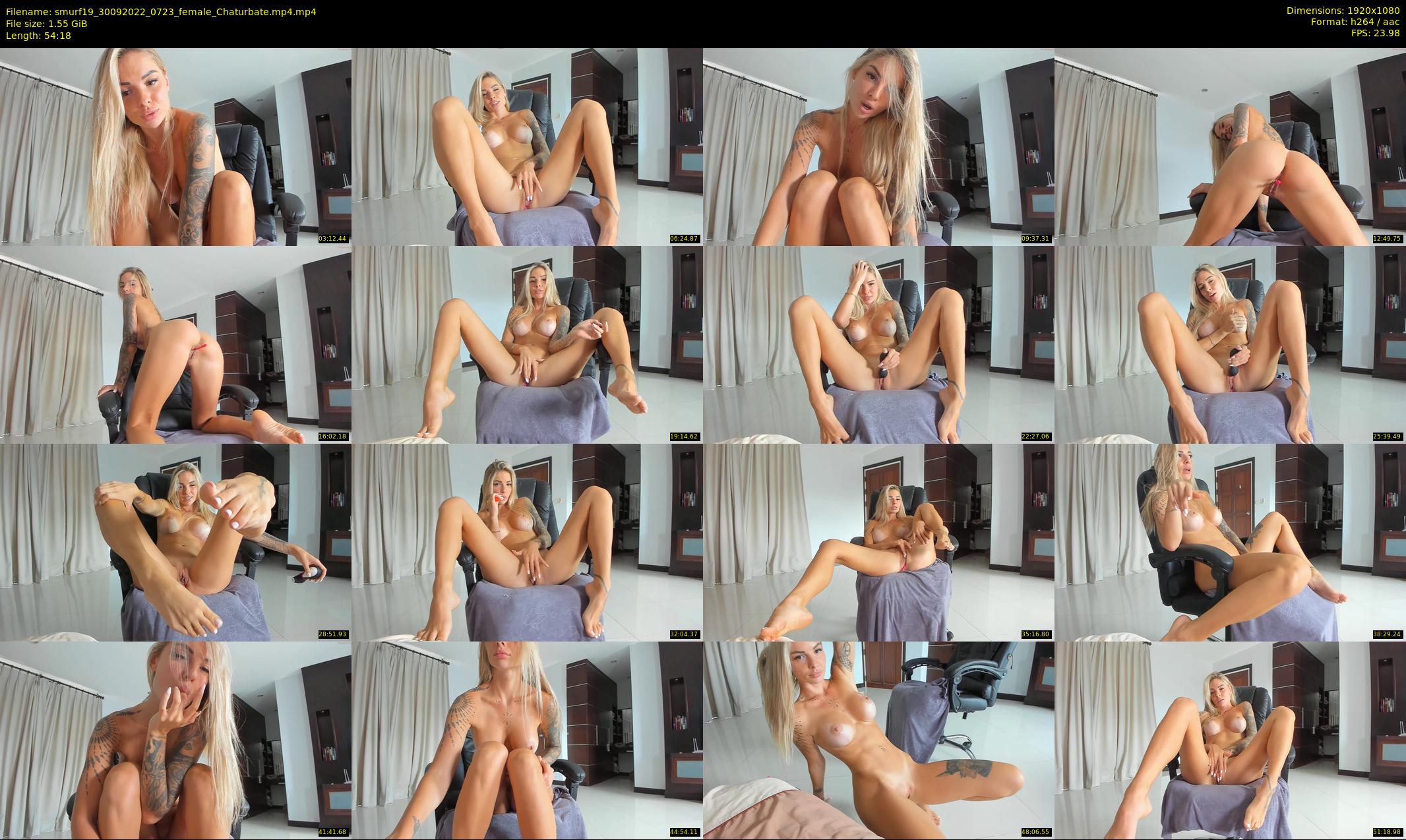 smurf19 — 55 minute Chaturbate female cam show recording, 1080p, Sep 30, 2022