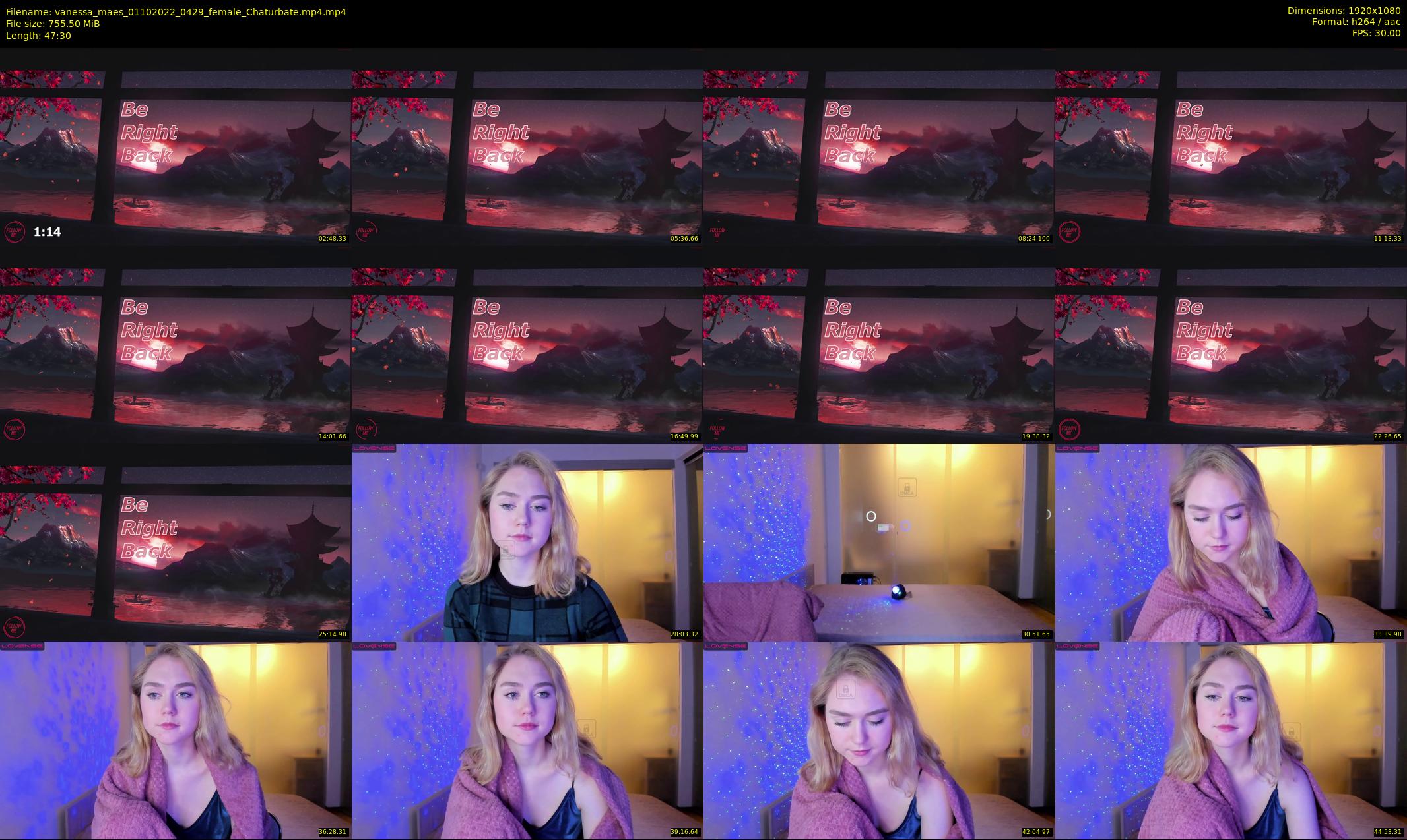vanessa_maes — 48 minute Chaturbate female cam show recording, 1080p, Oct 1, 2022