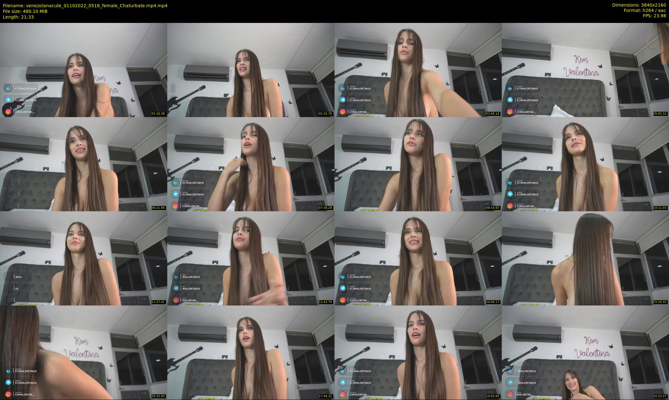 venezolanacute — 22 minute Chaturbate female cam show recording, 4K, Oct 1, 2022