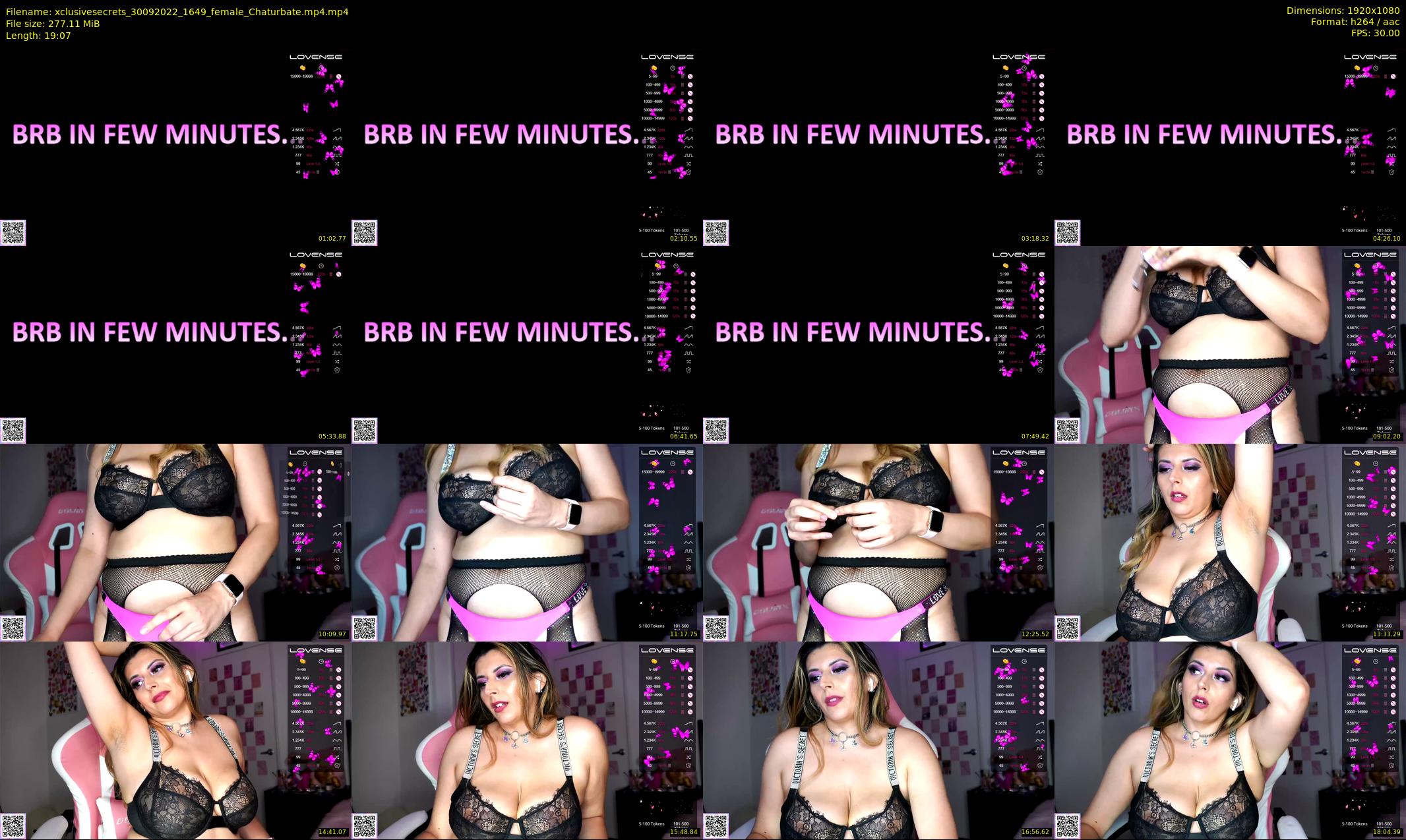xclusivesecrets — 20 minute Chaturbate female cam show recording, 1080p, Sep 30, 2022