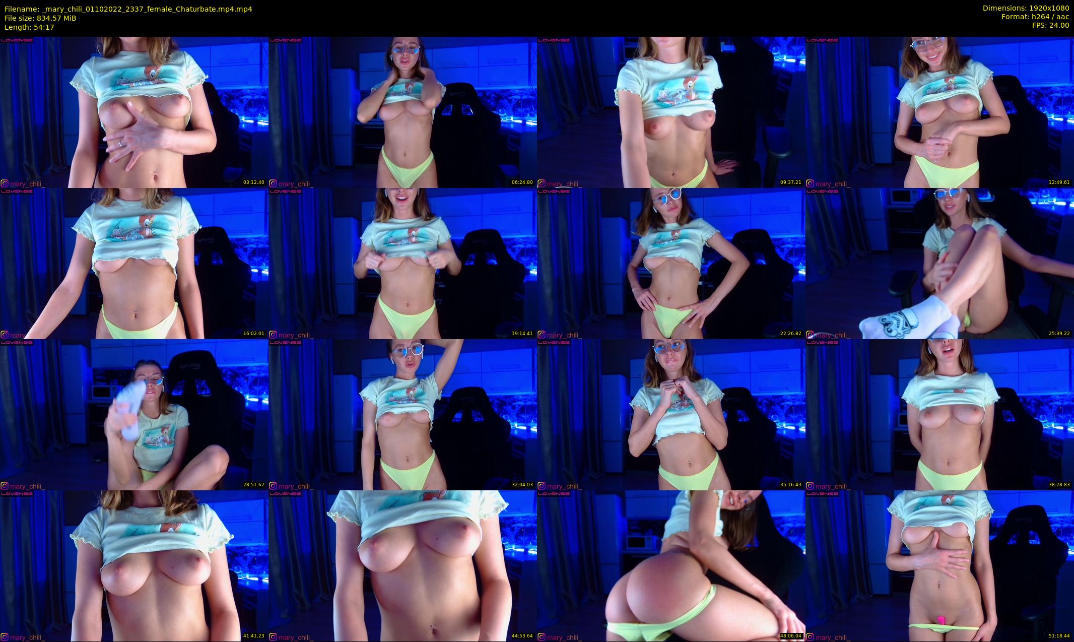 _mary_chili — 55 minute Chaturbate female cam show recording, 1080p, Oct 1, 2022