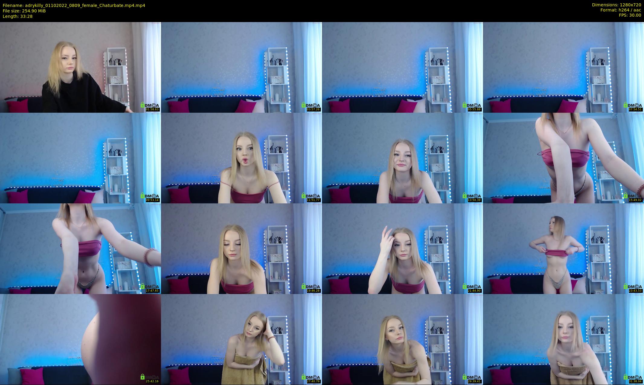 adrykilly — 34 minute Chaturbate female cam show recording, 720p, Oct 1, 2022