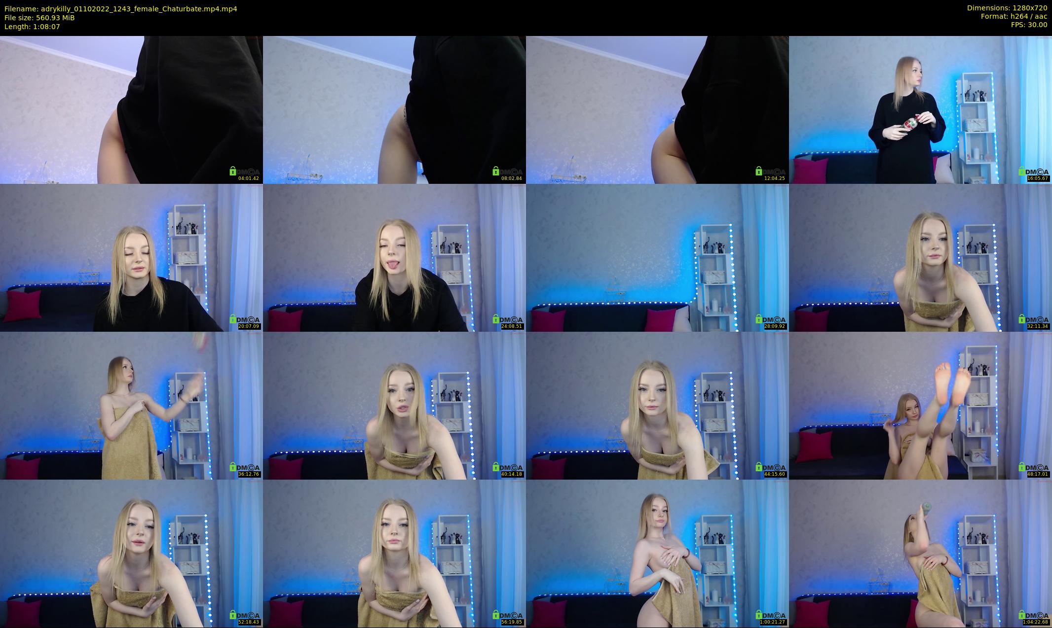 adrykilly — 69 minute Chaturbate female cam show recording, 720p, Oct 1, 2022