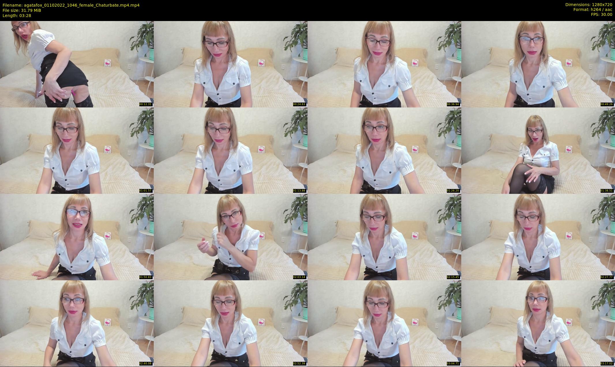 agatafox — 4 minute Chaturbate female cam show recording, 720p, Oct 1, 2022