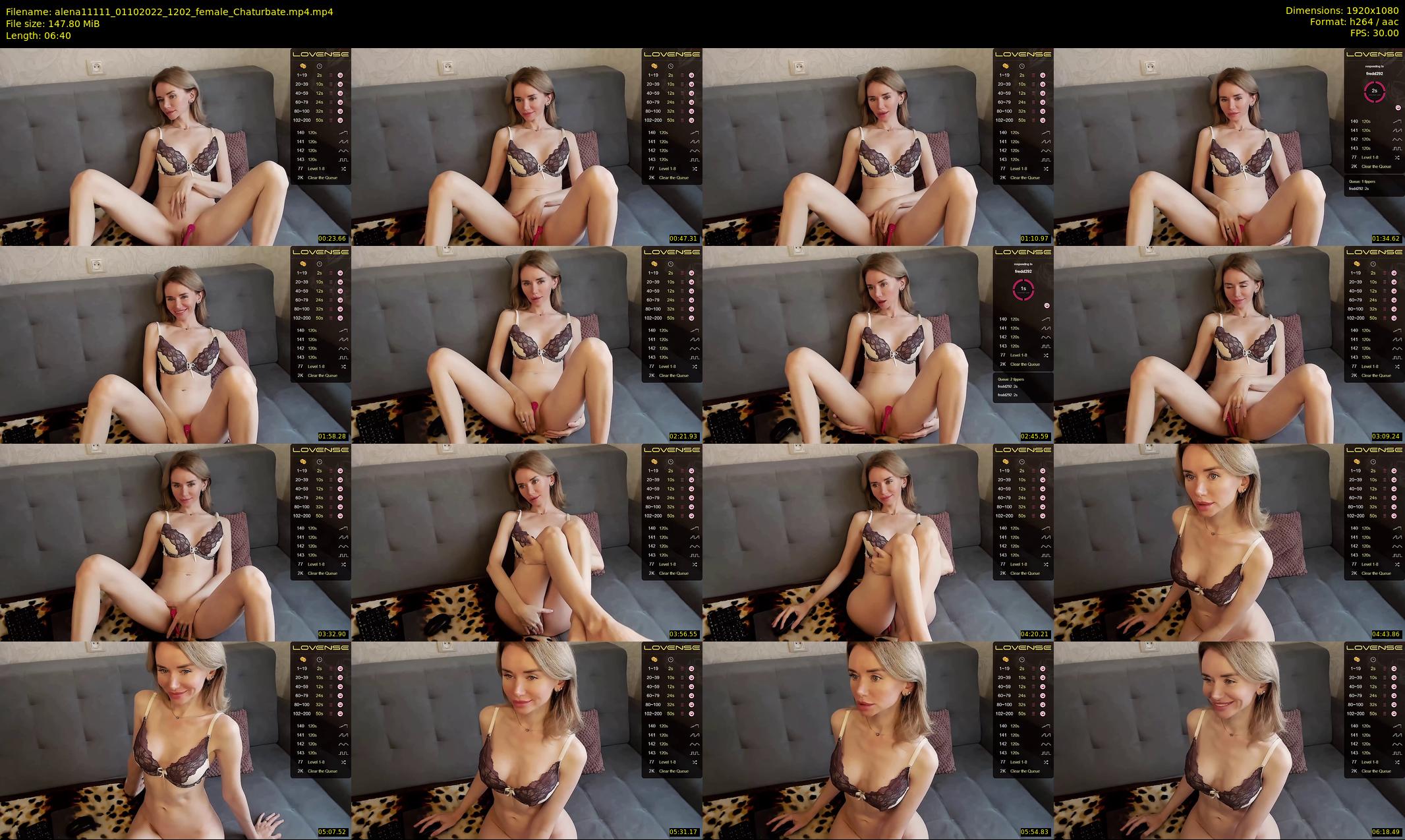 alena11111 — 7 minute Chaturbate female cam show recording, 1080p, Oct 1, 2022