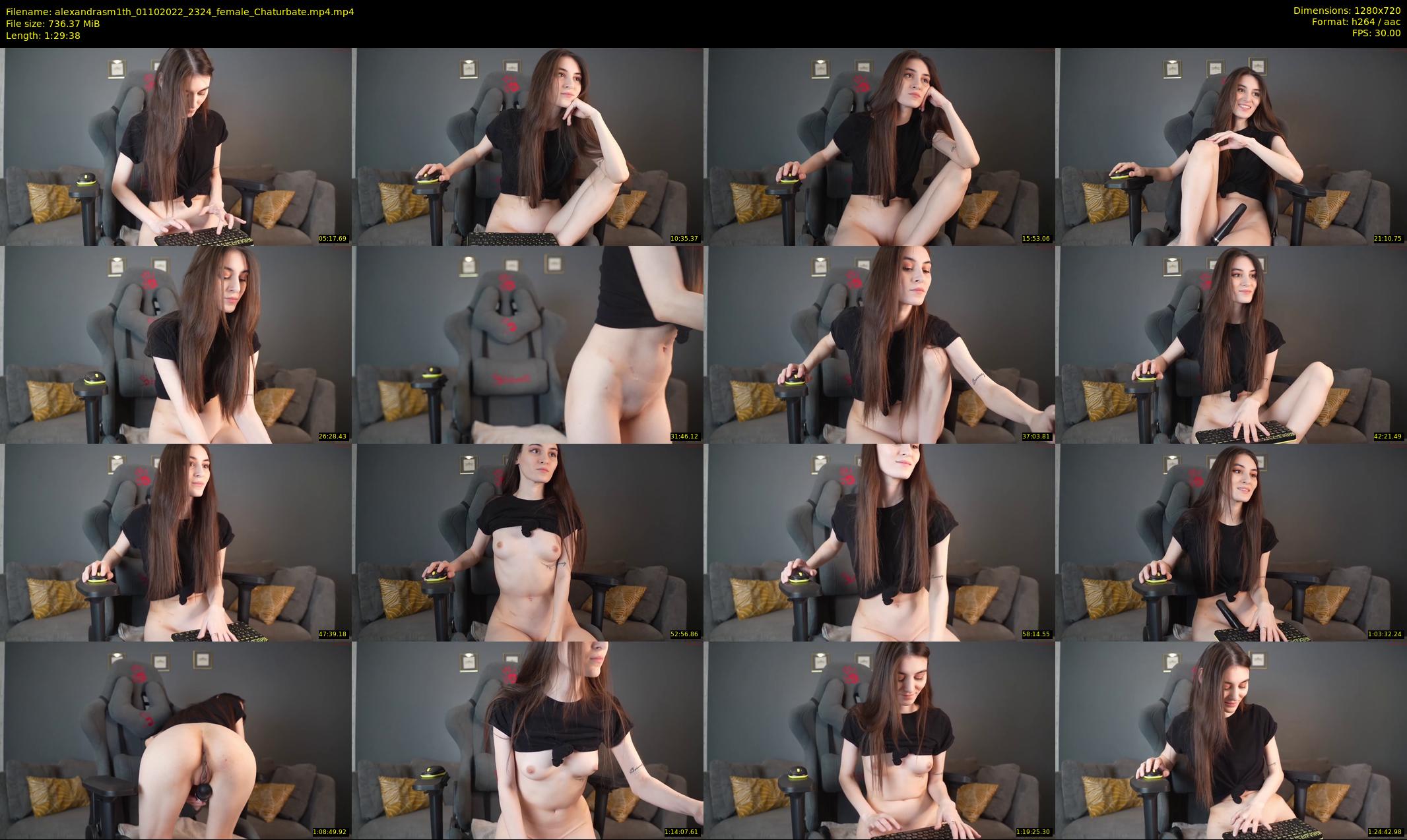 alexandrasm1th — 90 minute Chaturbate female cam show recording, 720p, Oct 1, 2022