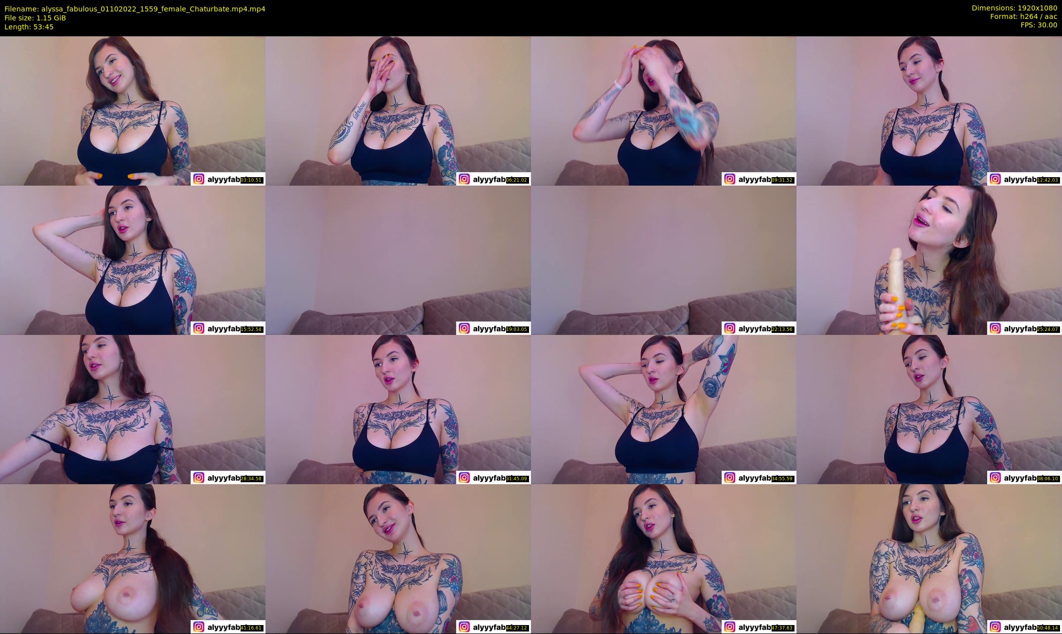 alyssa_fabulous — 54 minute Chaturbate female cam show recording, 1080p, Oct 1, 2022