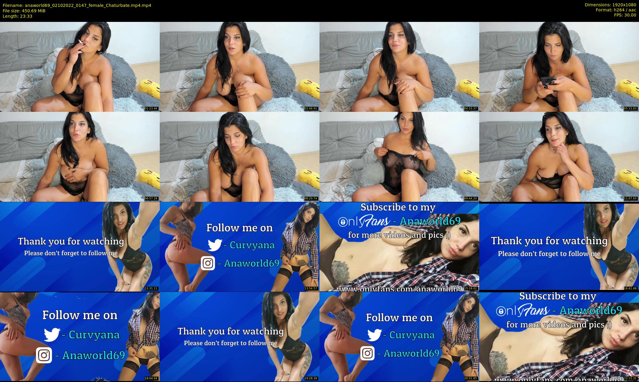 anaworld69 — 24 minute Chaturbate female cam show recording, 1080p, Oct 2, 2022