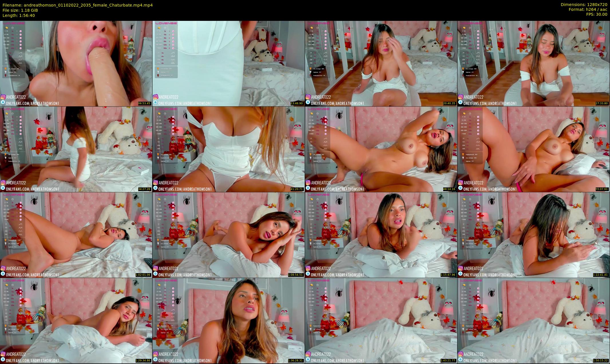 andreathomson — 117 minute Chaturbate female cam show recording, 720p, Oct 1, 2022