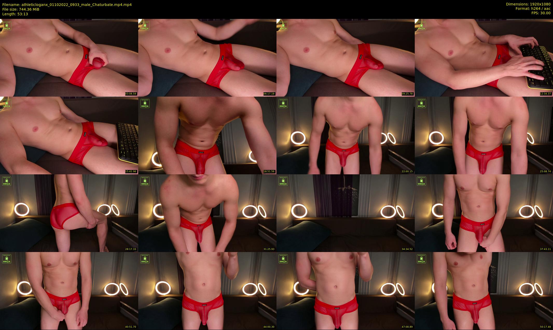 athleticloganx — 54 minute Chaturbate male cam show recording, 1080p, Oct 1, 2022
