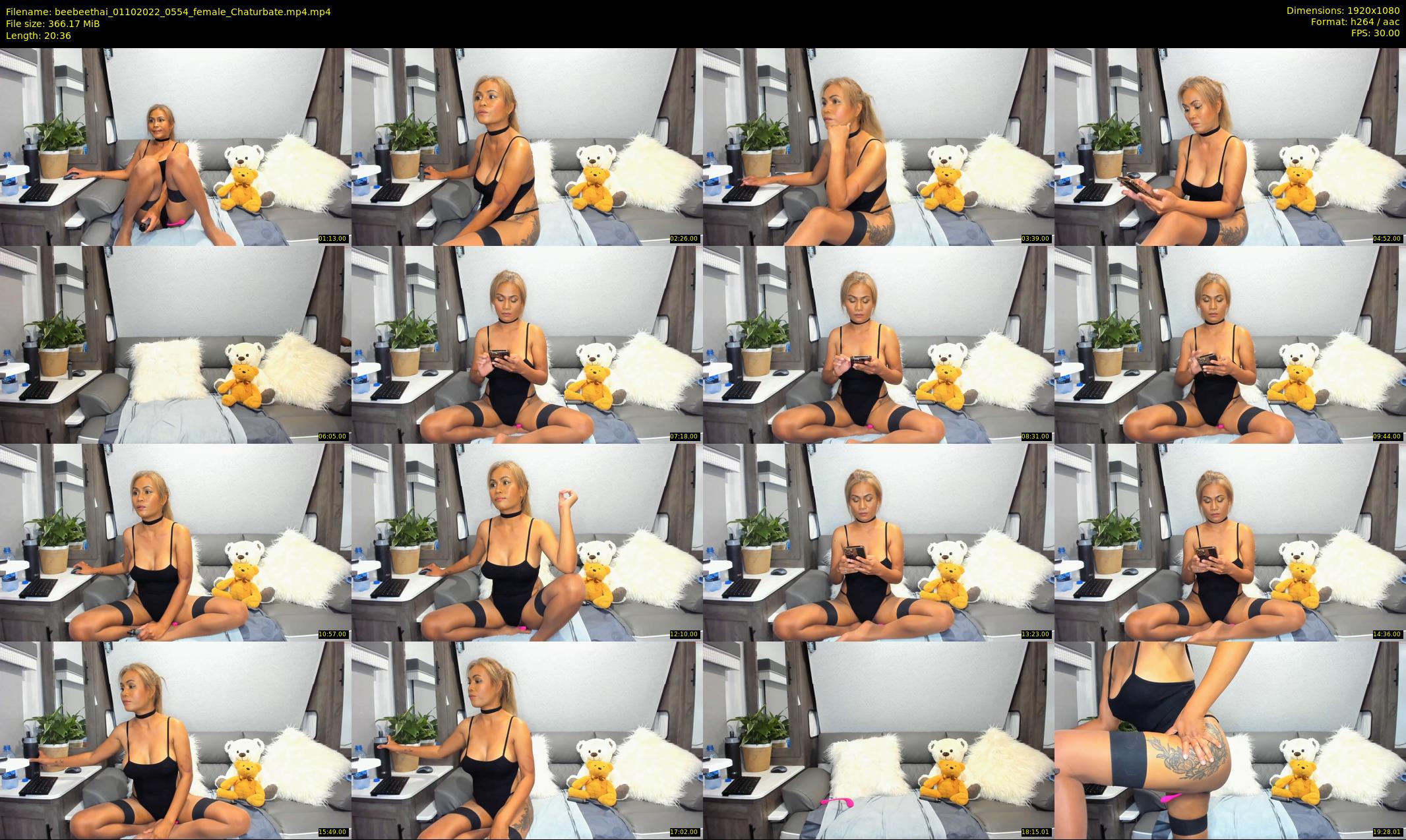 beebeethai — 21 minute Chaturbate female cam show recording, 1080p, Oct 1, 2022