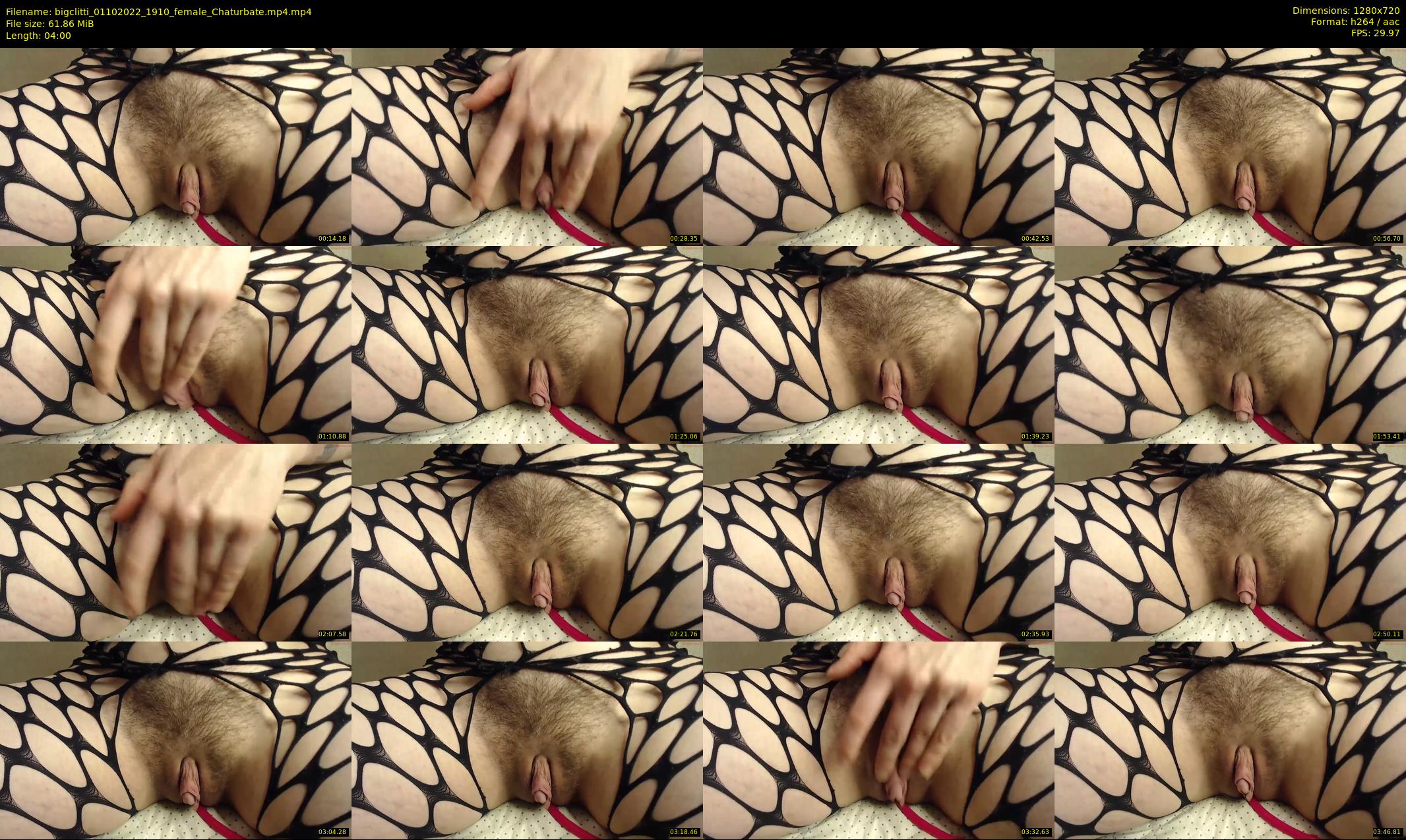 bigclitti — 4 minute Chaturbate female cam show recording, 720p, Oct 1, 2022