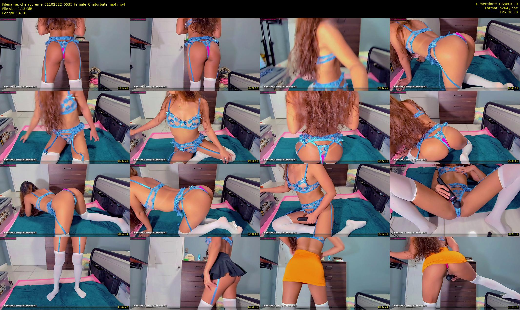 cherrycreme — 55 minute Chaturbate female cam show recording, 1080p, Oct 1, 2022