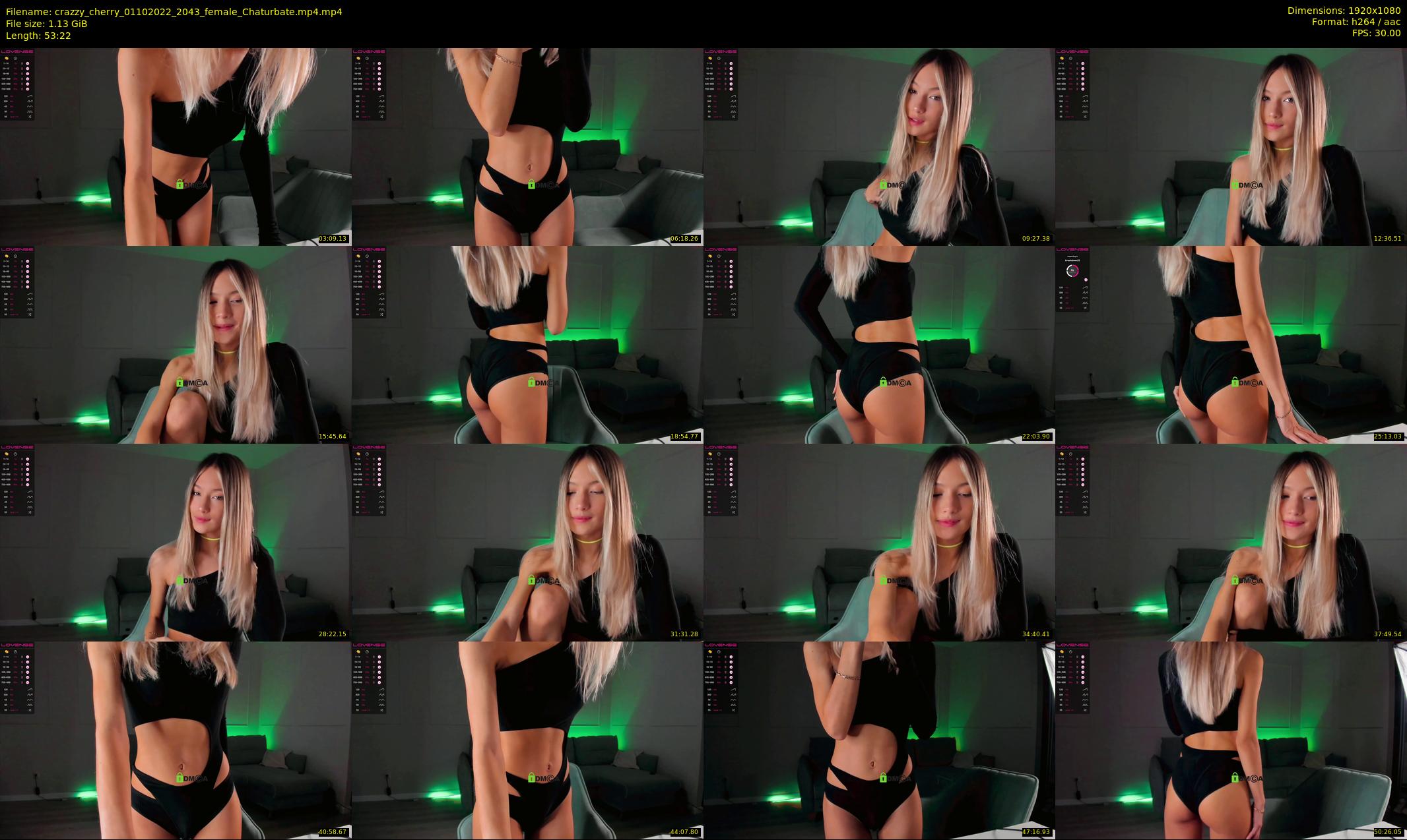 crazzy_cherry — 54 minute Chaturbate female cam show recording, 1080p, Oct 1, 2022